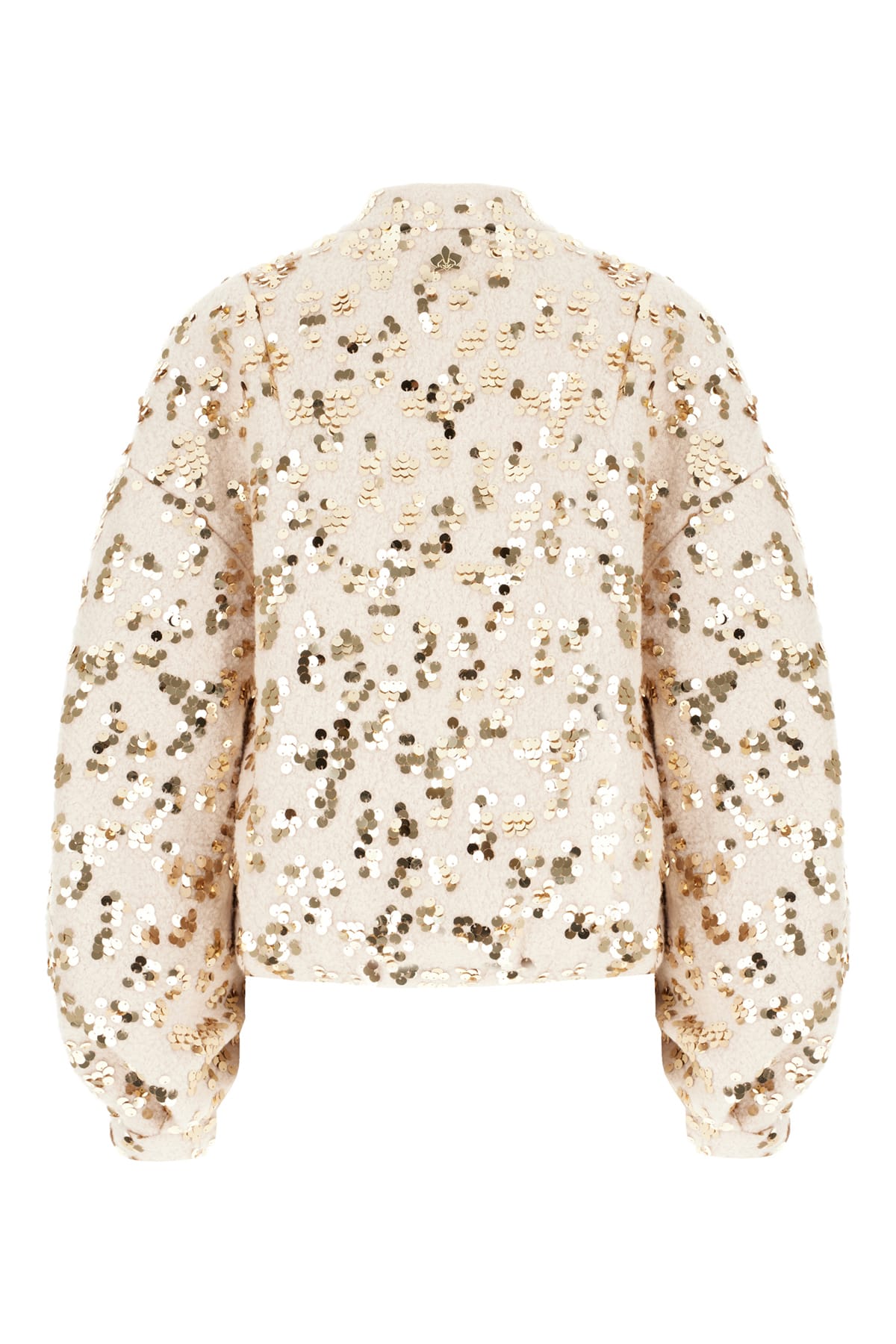 Genny Sand Polyester And Wool Blazer In Neutral
