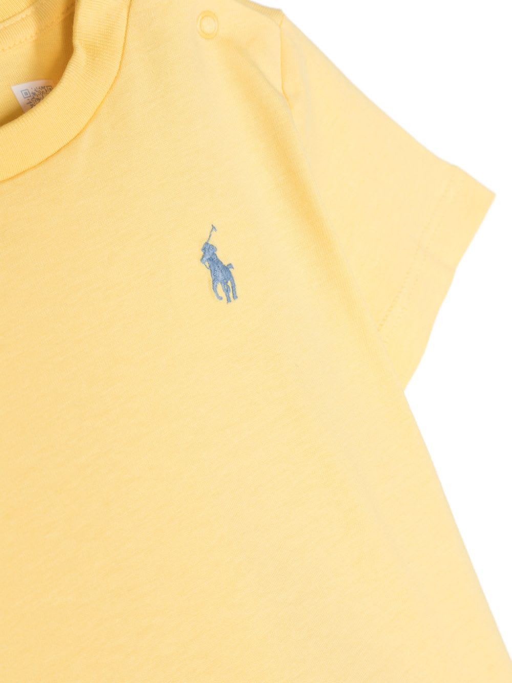 Shop Ralph Lauren Yellow T-shirt With Blue Pony
