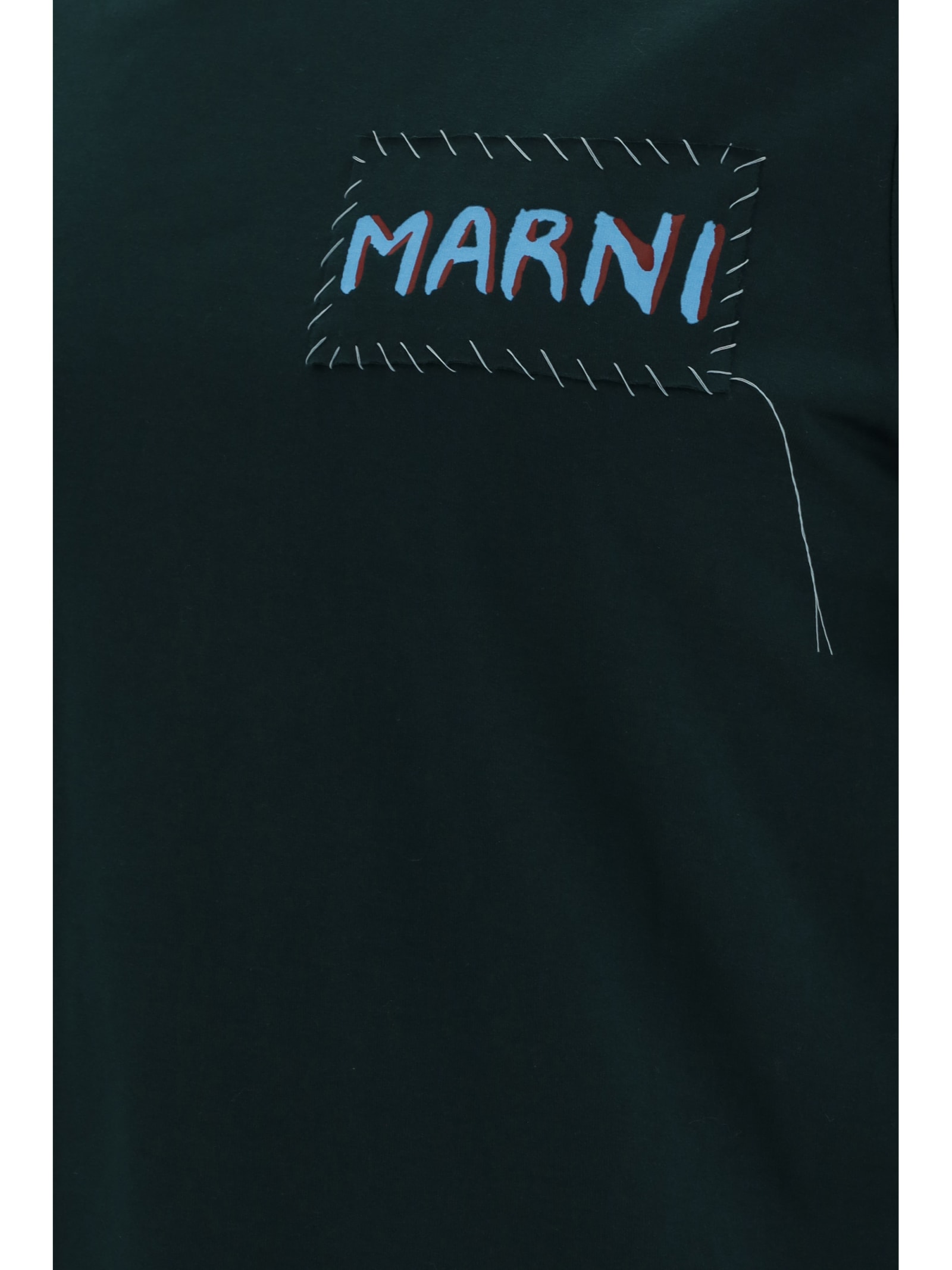 Shop Marni T-shirt In Green