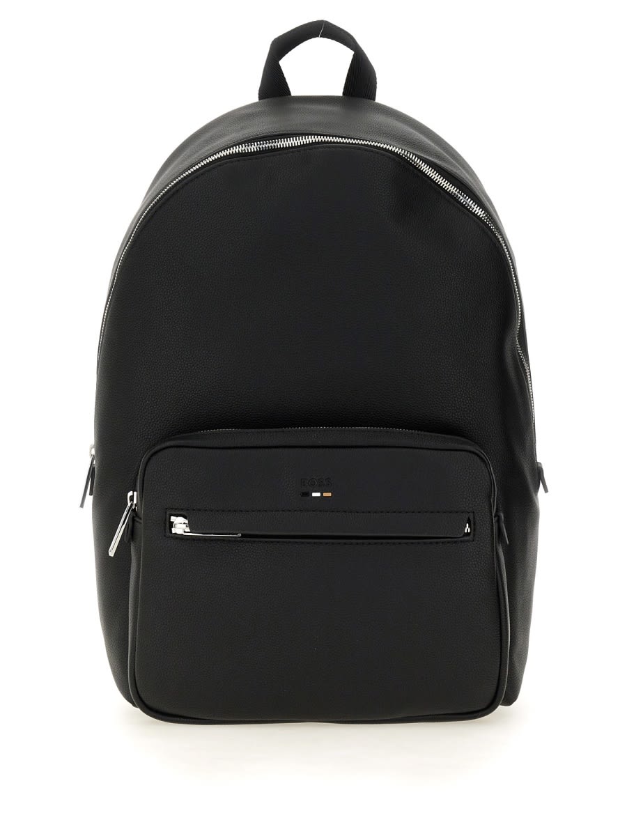 Shop Hugo Boss Backpack With Logo In Black