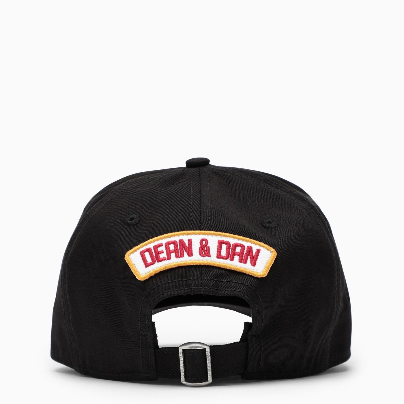 Shop Dsquared2 Black Baseball Cap With Patch