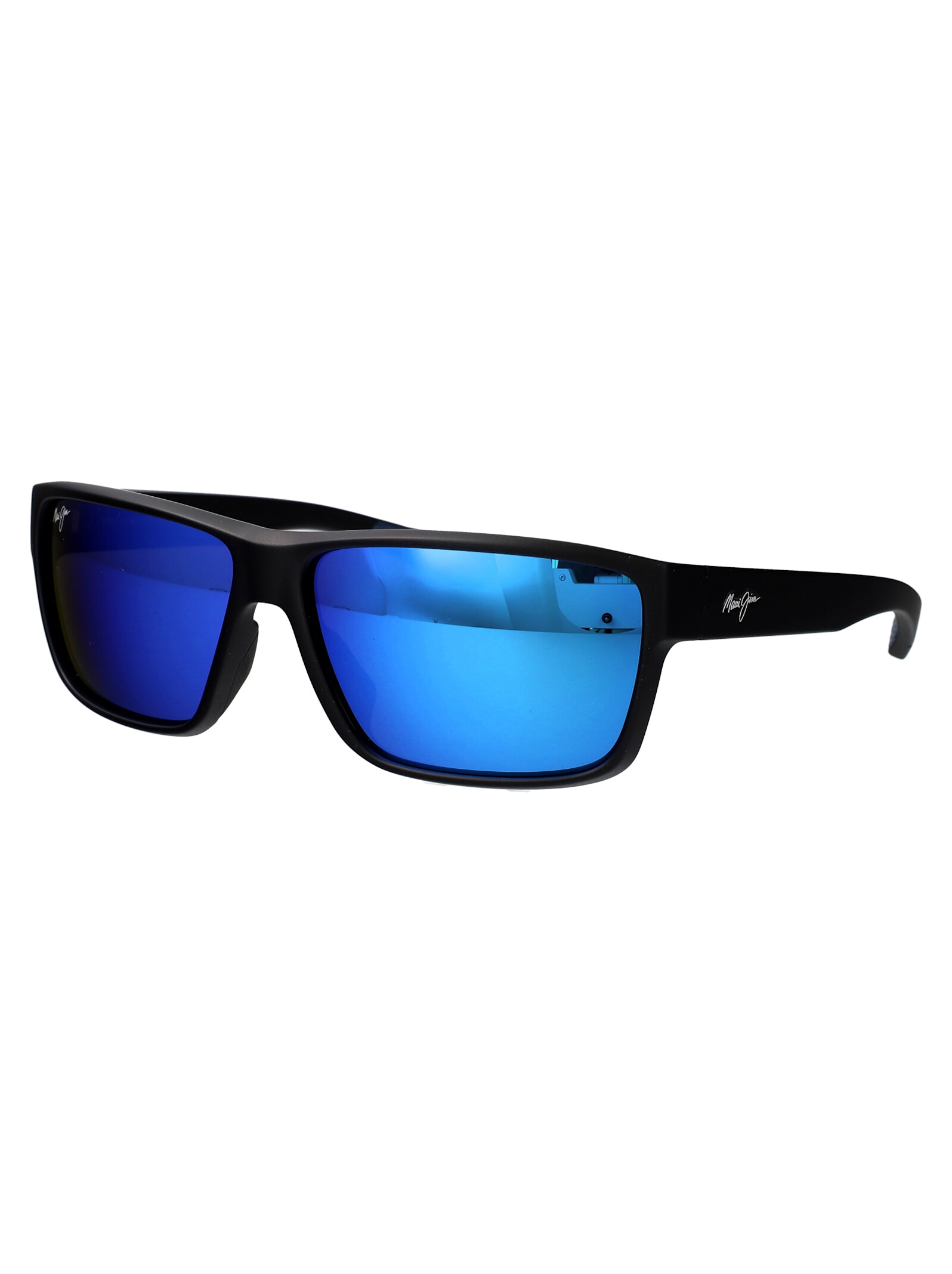 Shop Maui Jim Uila Sunglasses In Matte Black