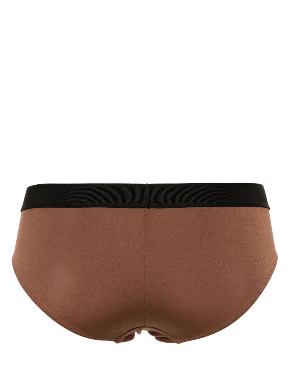 Shop Tom Ford Modal Signature Boy Shorts In Cocoa Brown