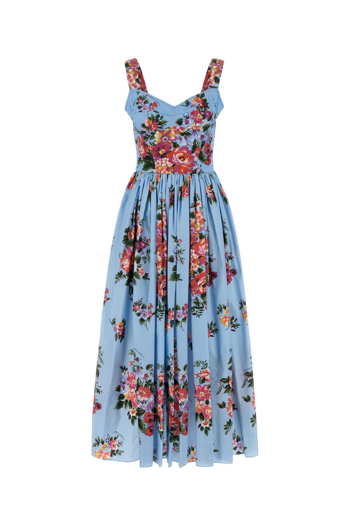 Dolce & Gabbana Maxikleid mit Blumenmuster