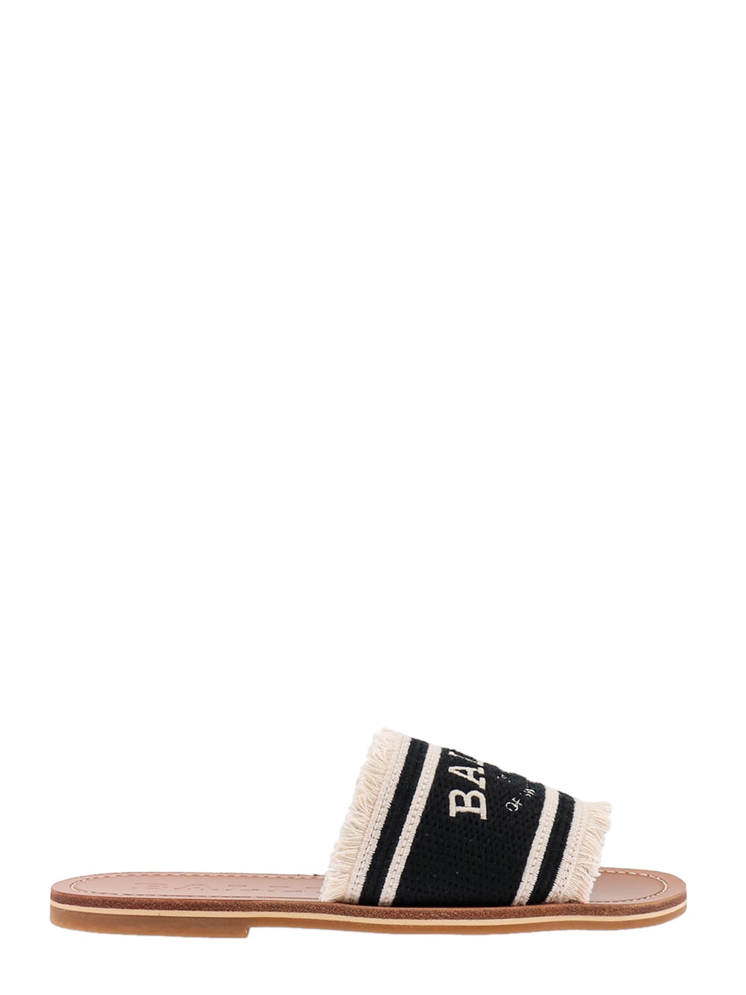 Bally 15mm Logo-print Open-toe Mules In Black