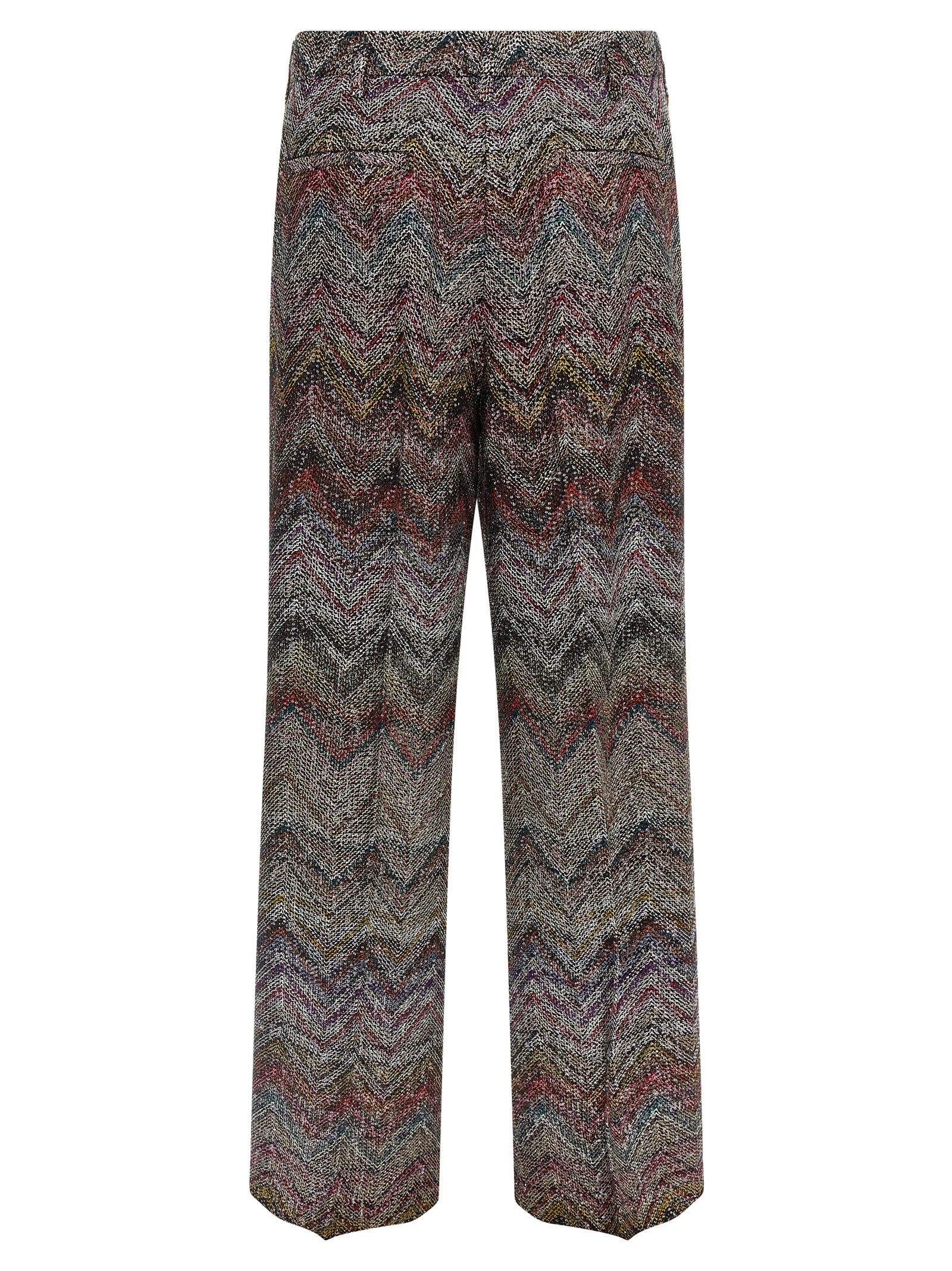 Missoni Zigzag Sequin Pants Multicolor In Gray