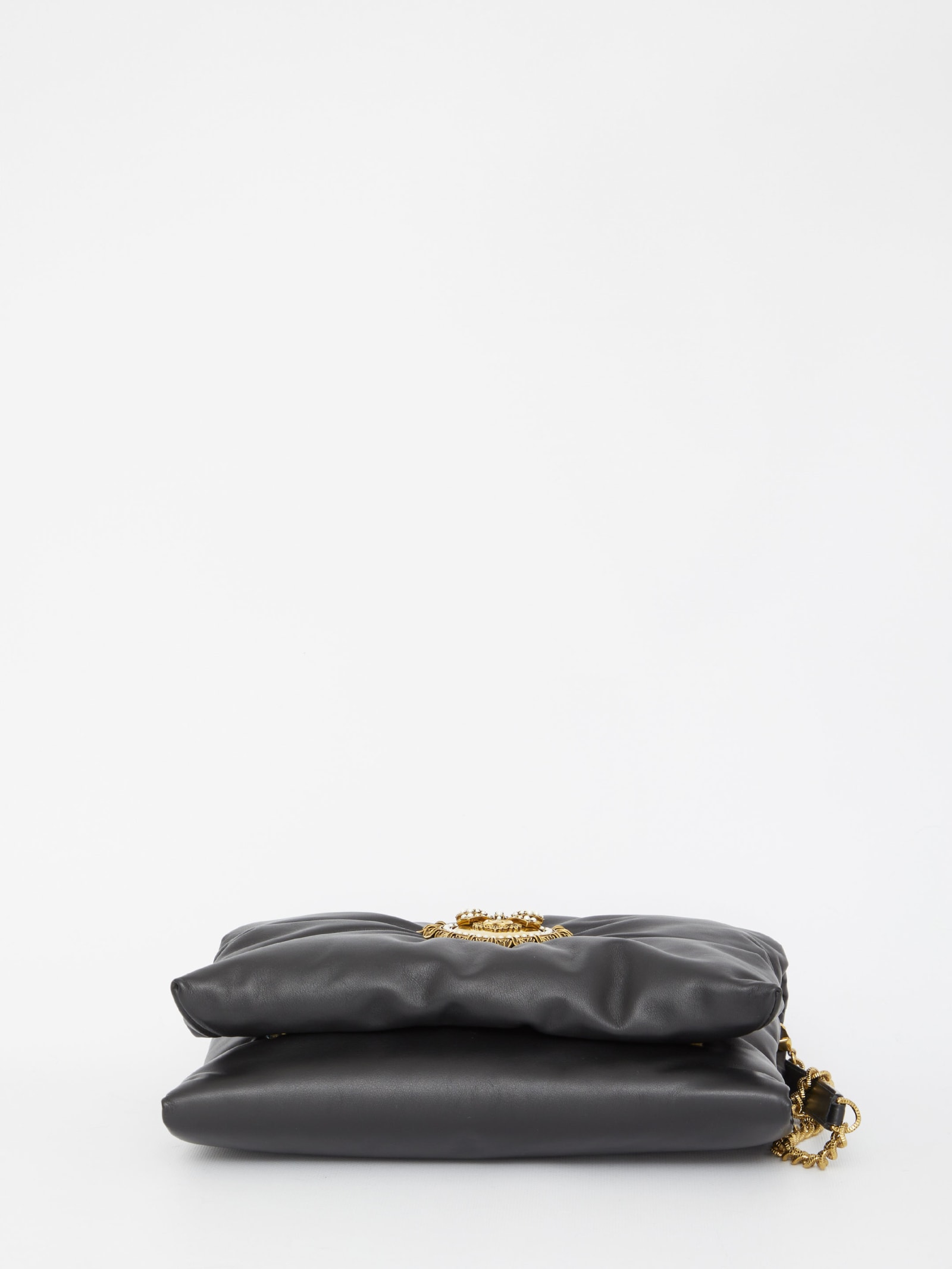 Shop Dolce & Gabbana Devotion Soft Medium Bag In Black