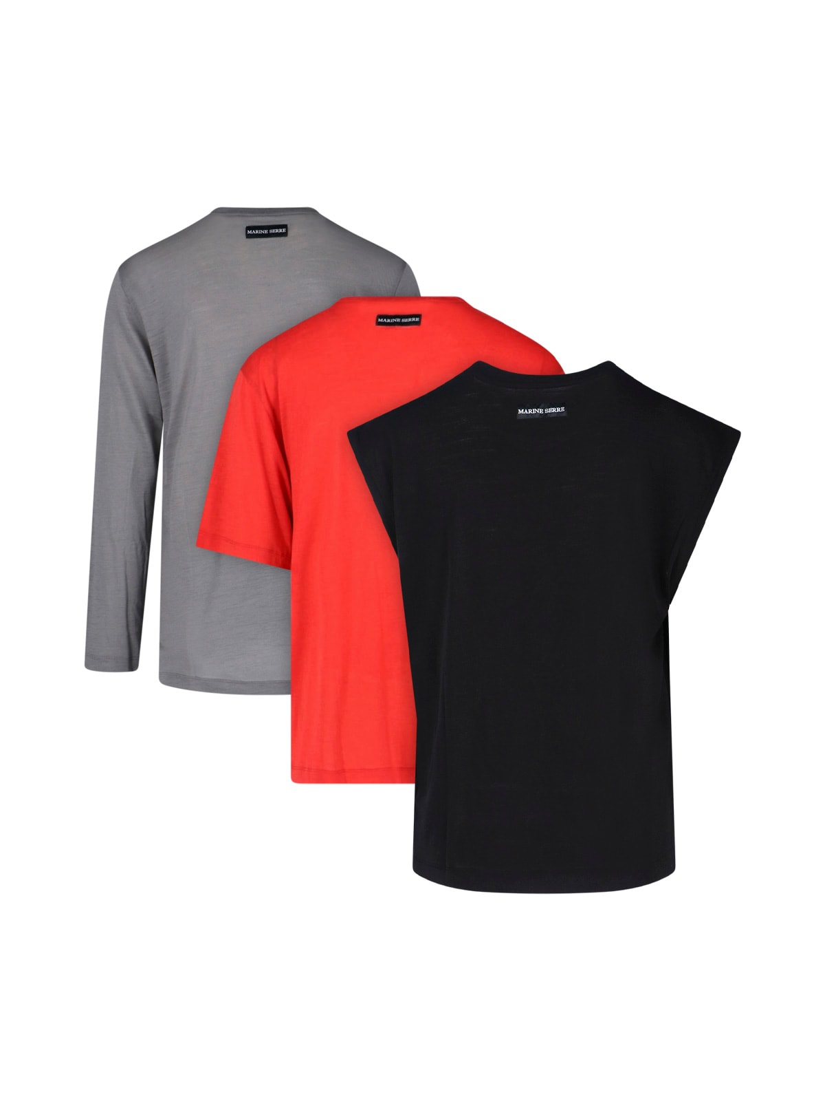 Marine Serre Set Of 2 T-shirts And Tank Top In Multi