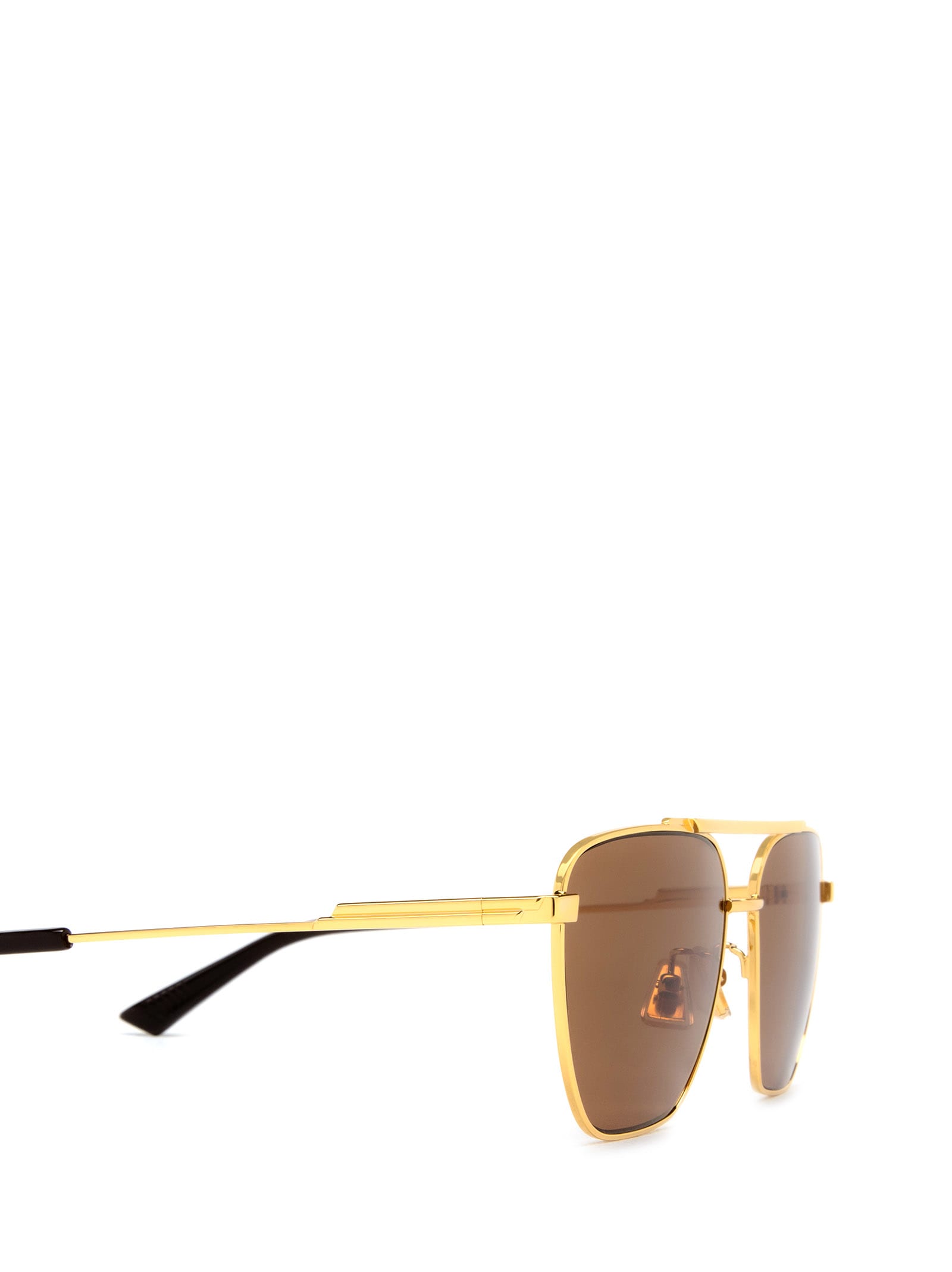 Shop Bottega Veneta Bv1236s Gold Sunglasses