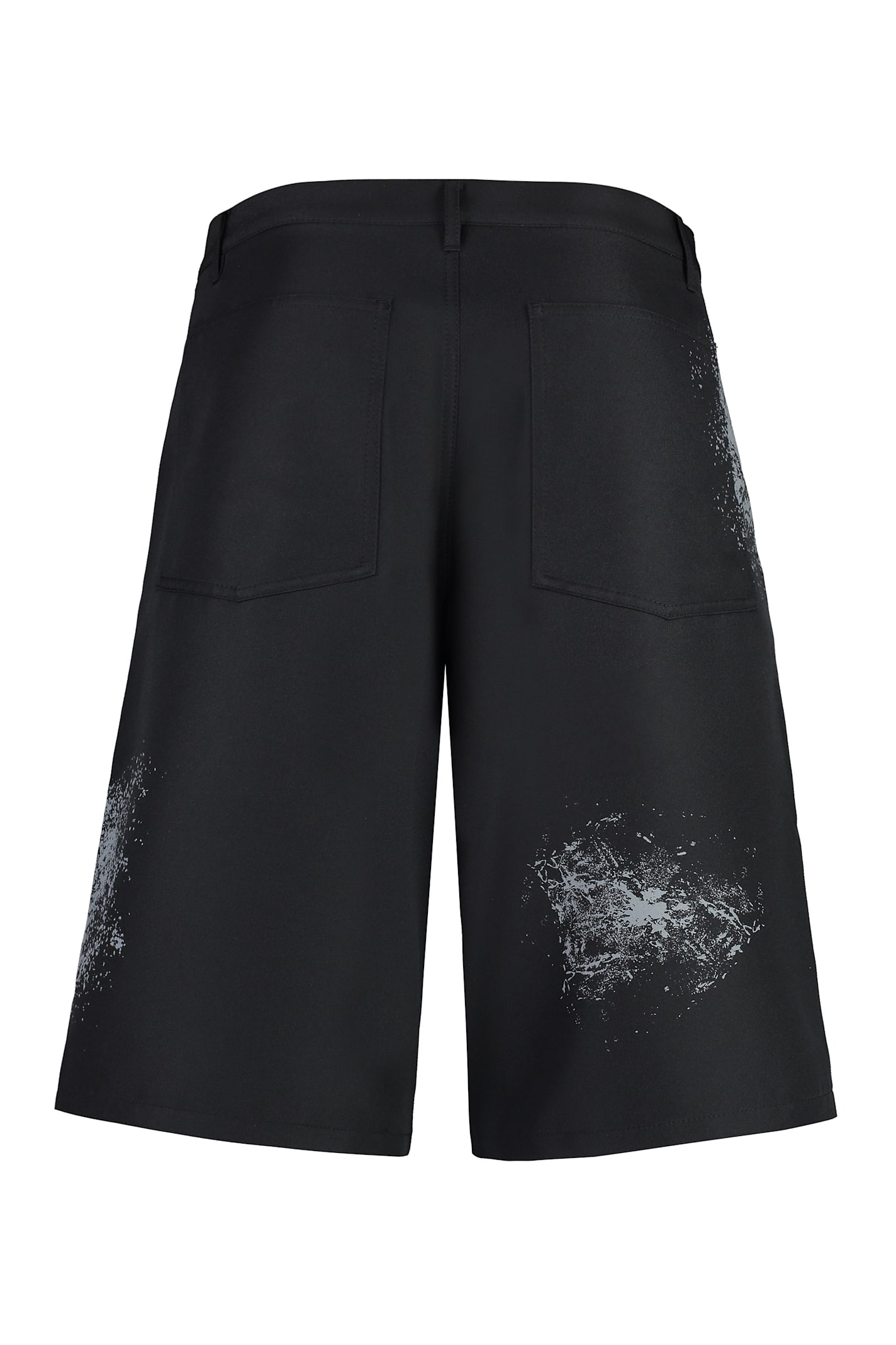 Shop Comme Des Garçons Shirt Techno Fabric Bermuda-shorts In Black