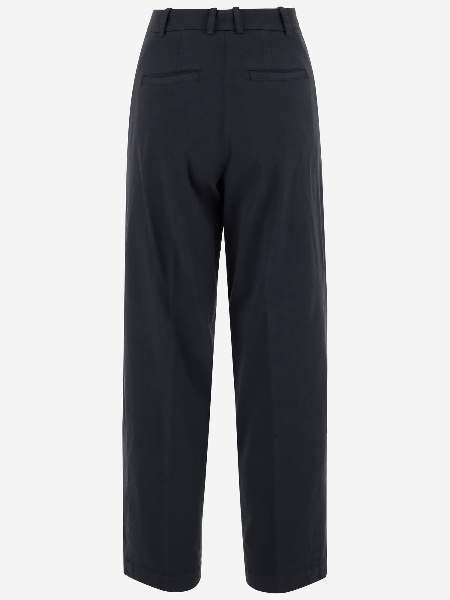 Shop Ql2 Stretch Cotton Pants In Black
