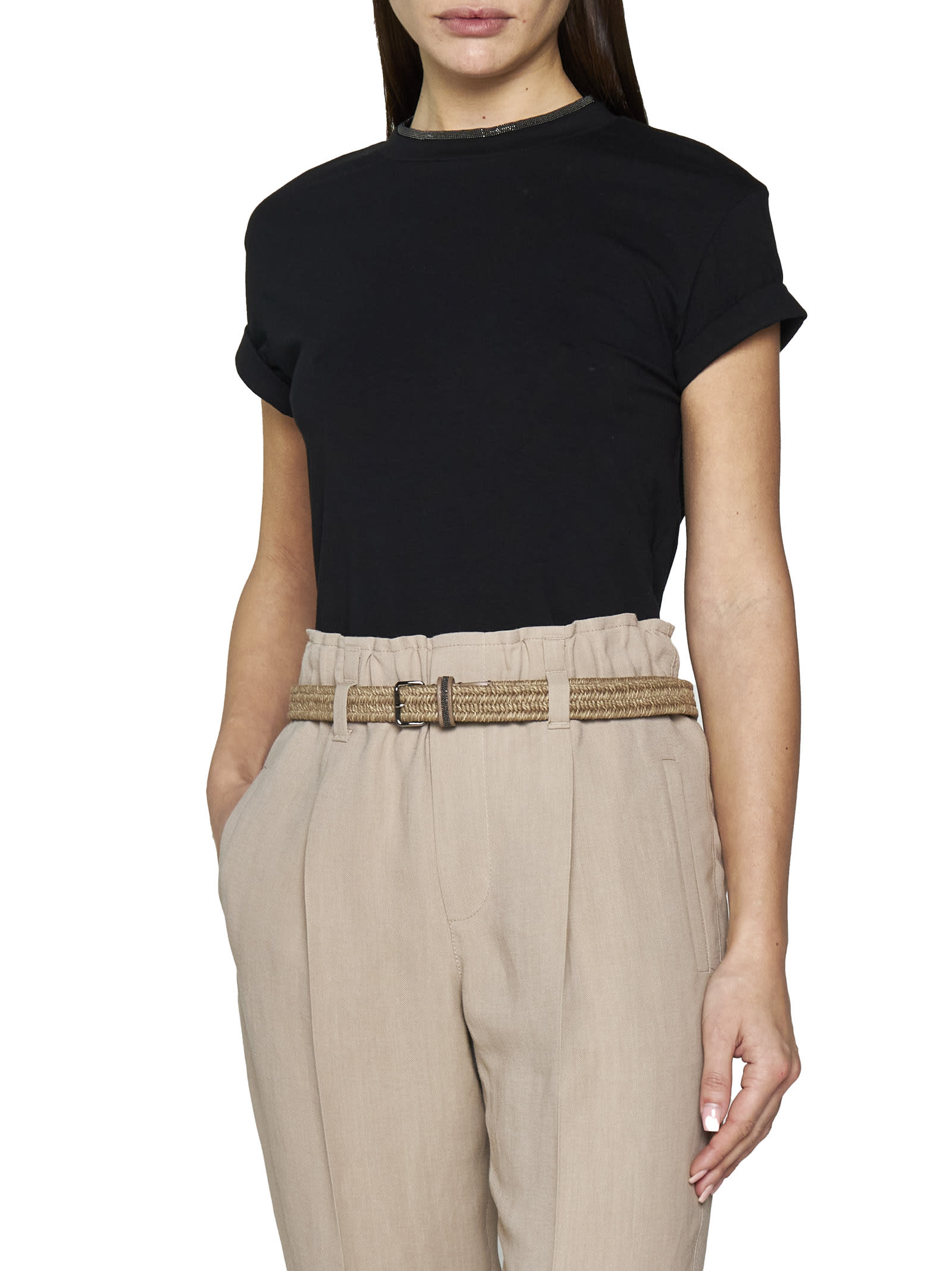 Brunello Cucinelli Jersey T-shirt In Black