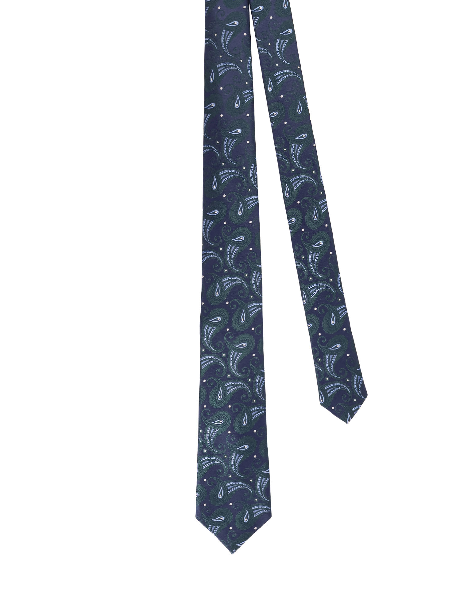 Kiton Silk Tie In Blue