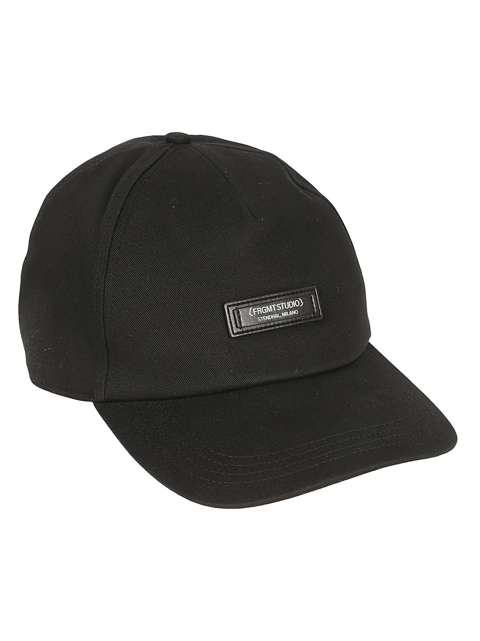 Moncler Logo Patch Baseball Cap In Black