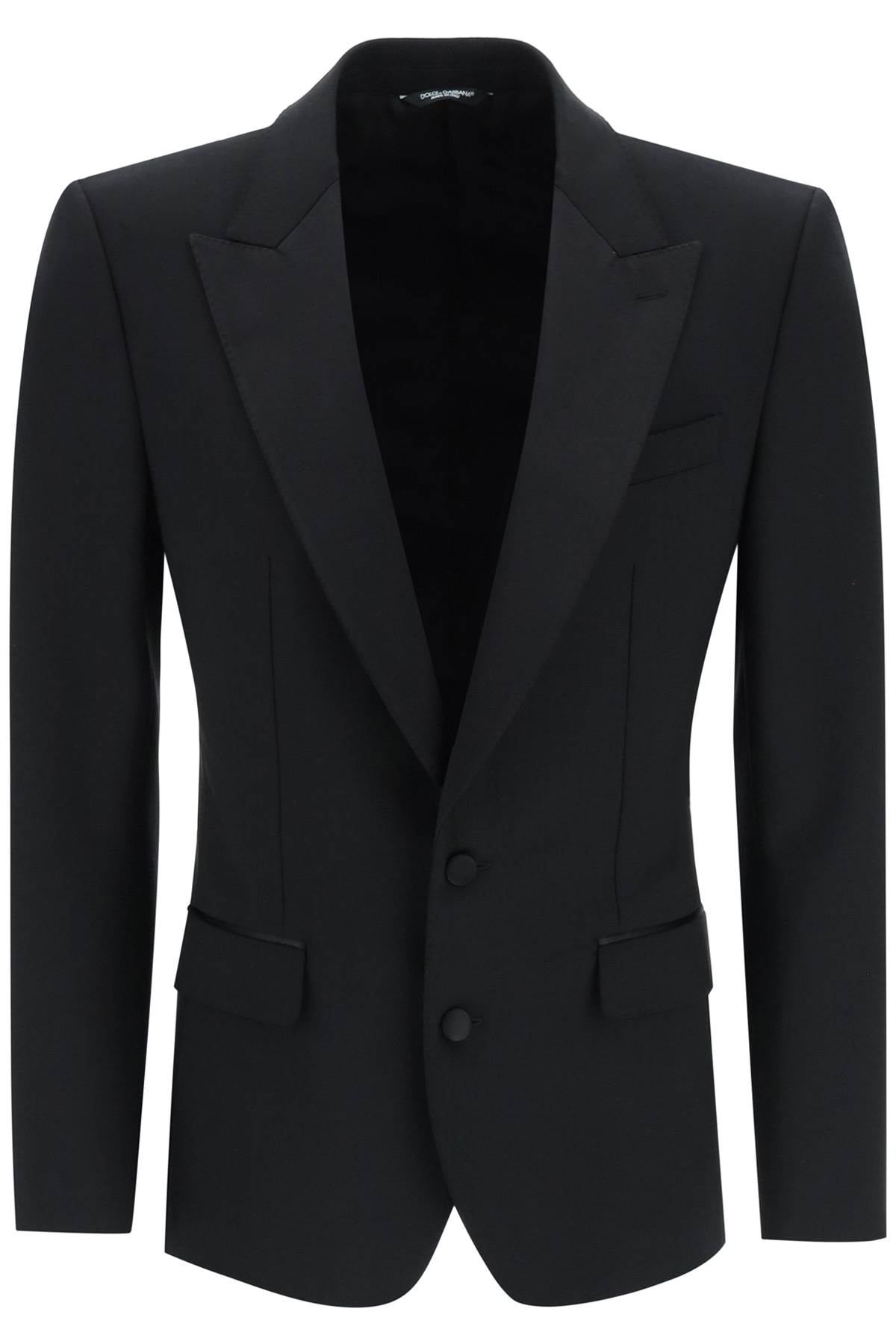 Shop Dolce & Gabbana Single-breasted Tuxedo Jacket In Nero (black)