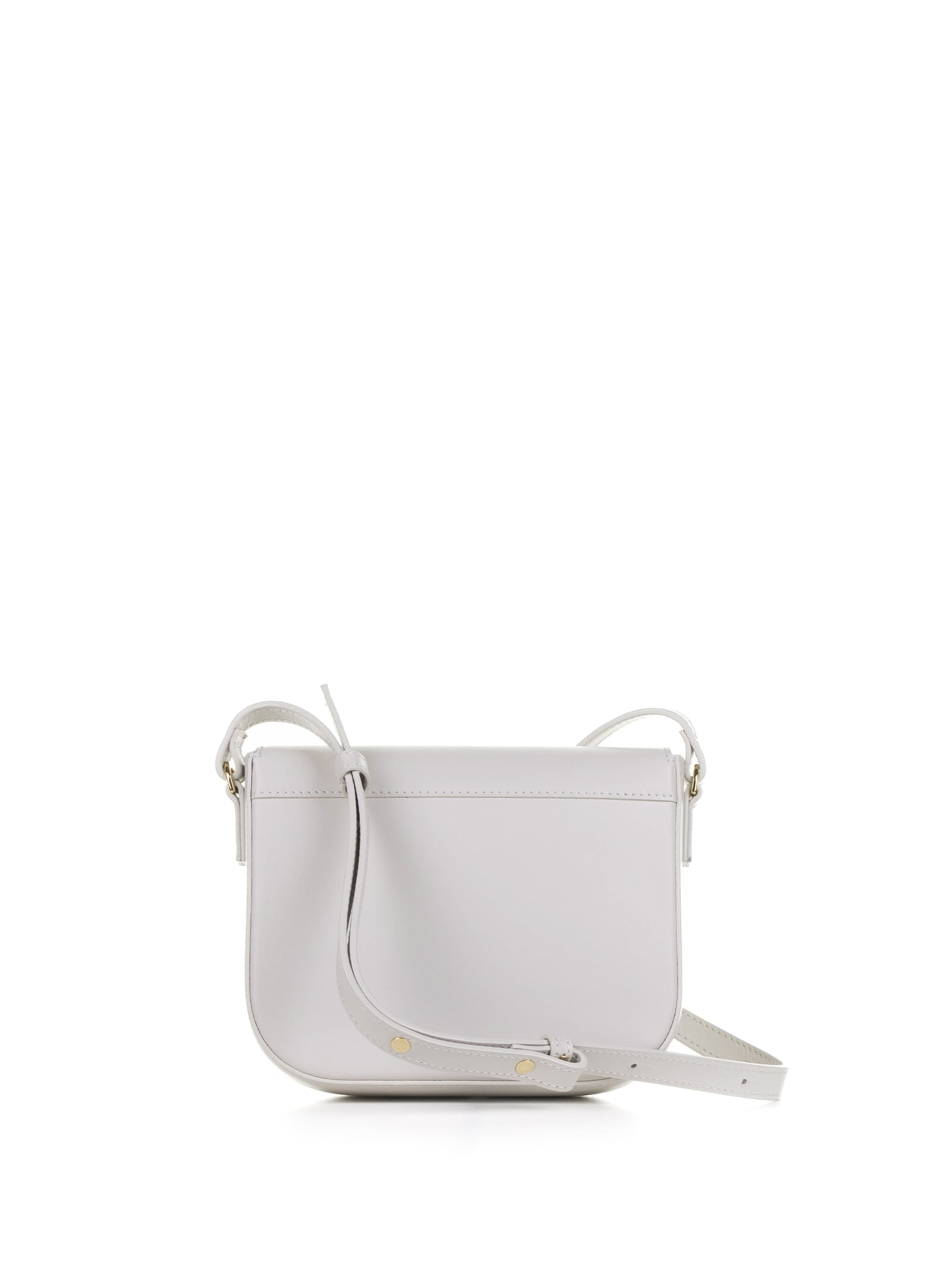 Shop Demellier Vancouver Small Leather Shoulder Bag In Off White