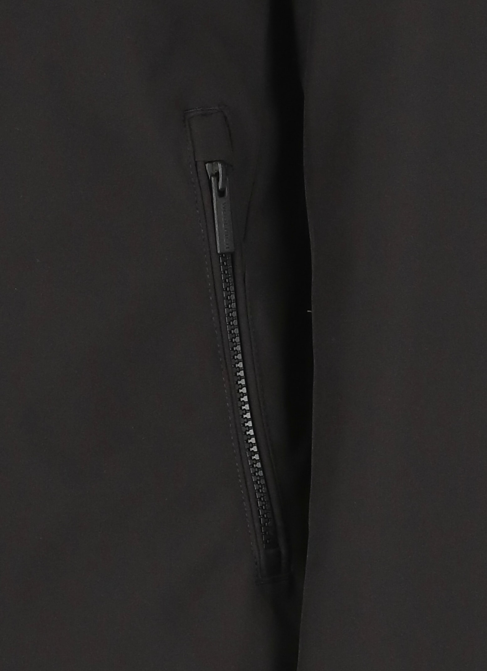 Woolrich Hooded Parka Coat In Black