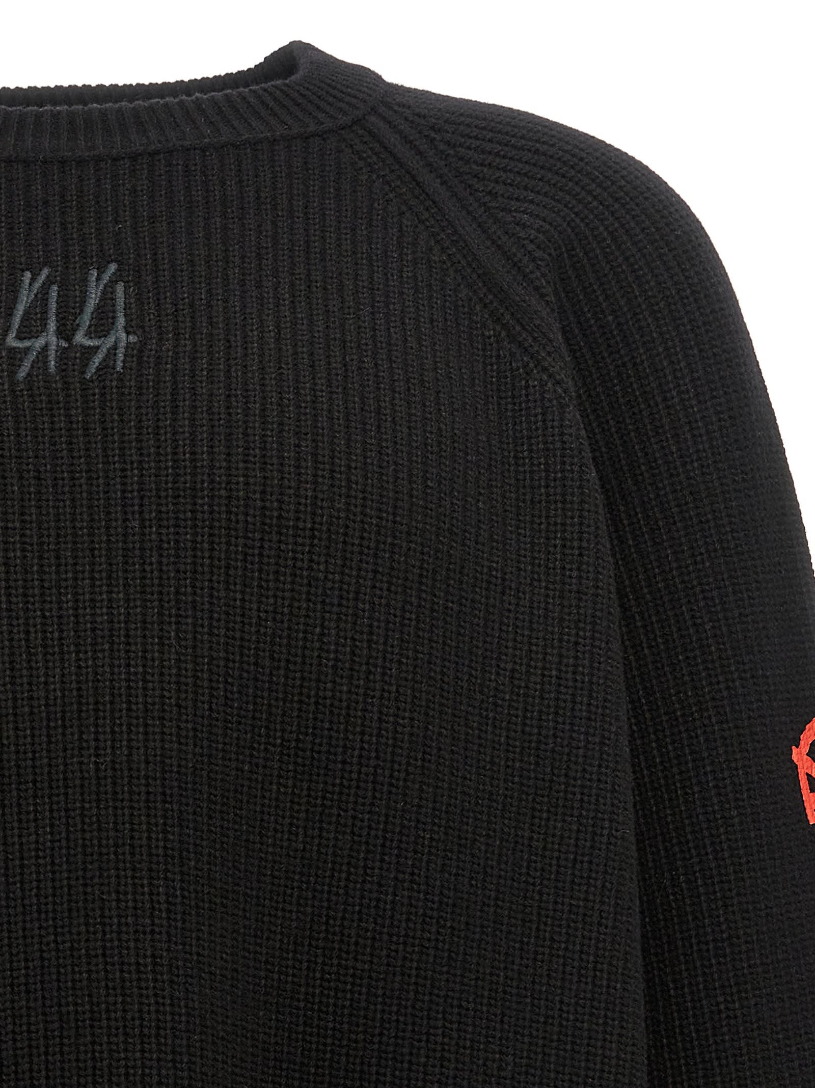 Shop 44 Label Group Darkened Sweater In Nero