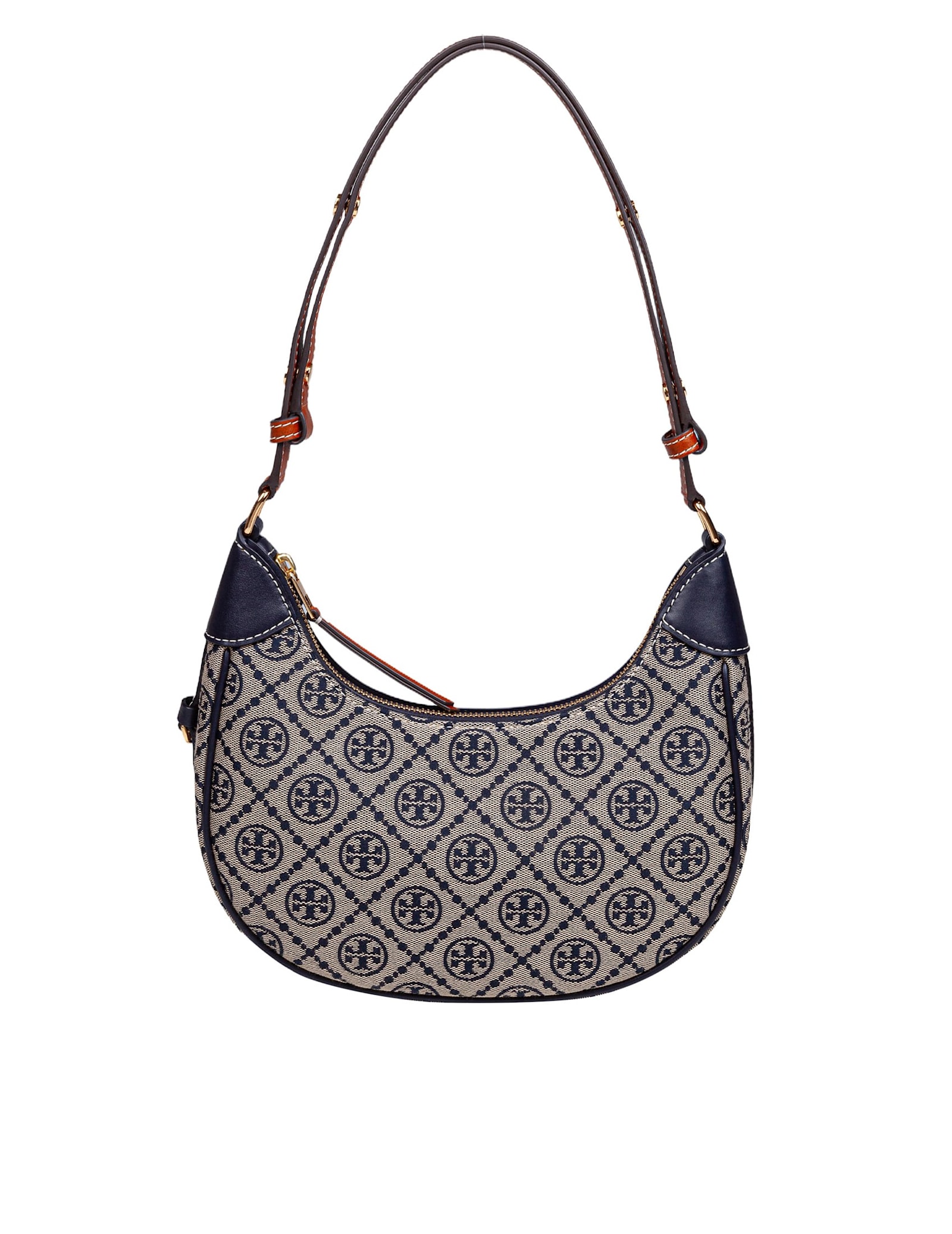 T Monogram Crescent Bag