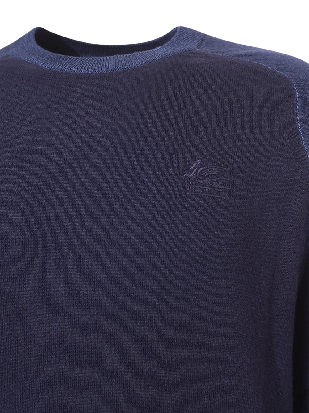 Shop Etro Crew Neck Sweater In Blue