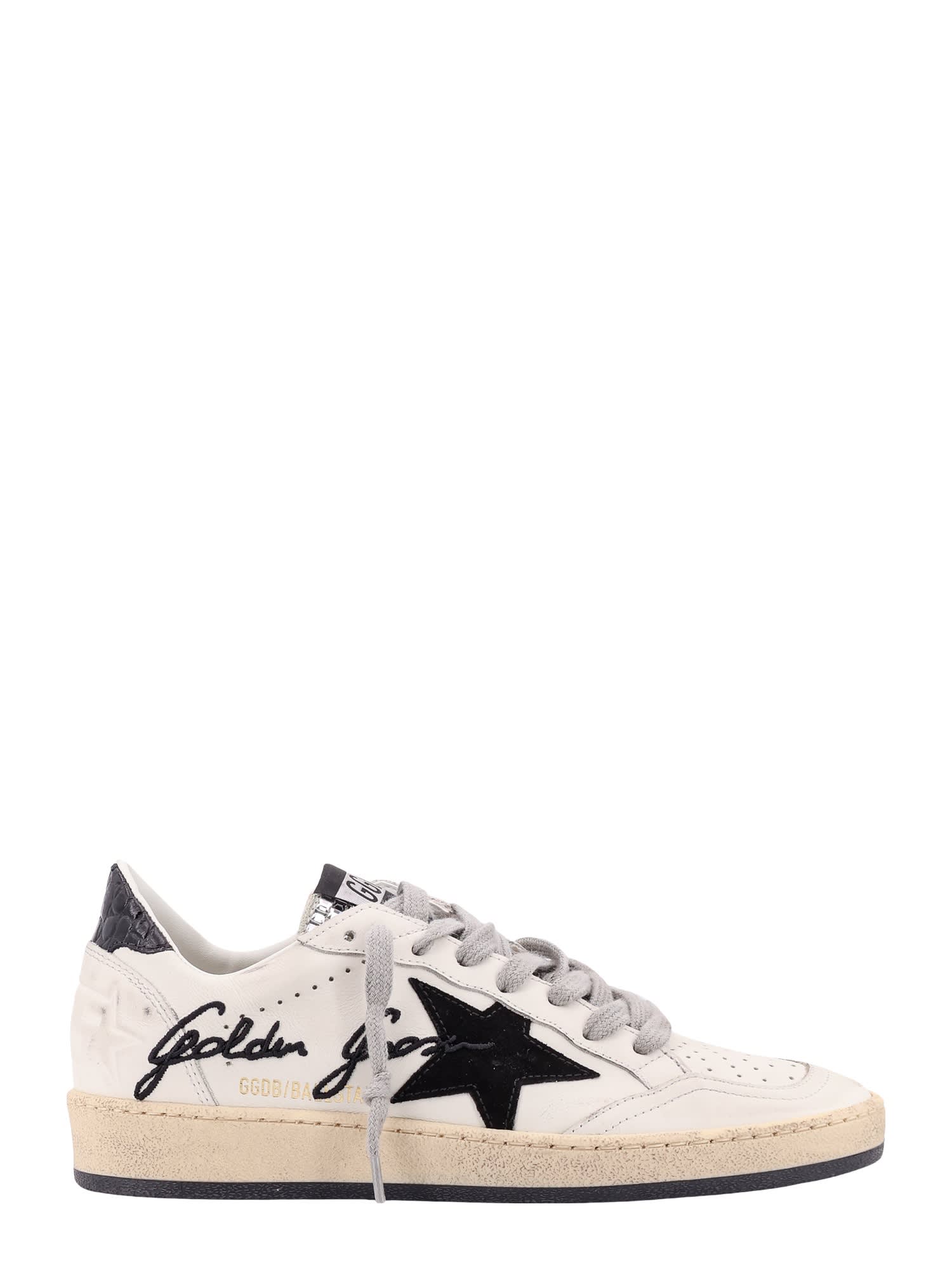 Shop Golden Goose Ball Star Sneakers In White