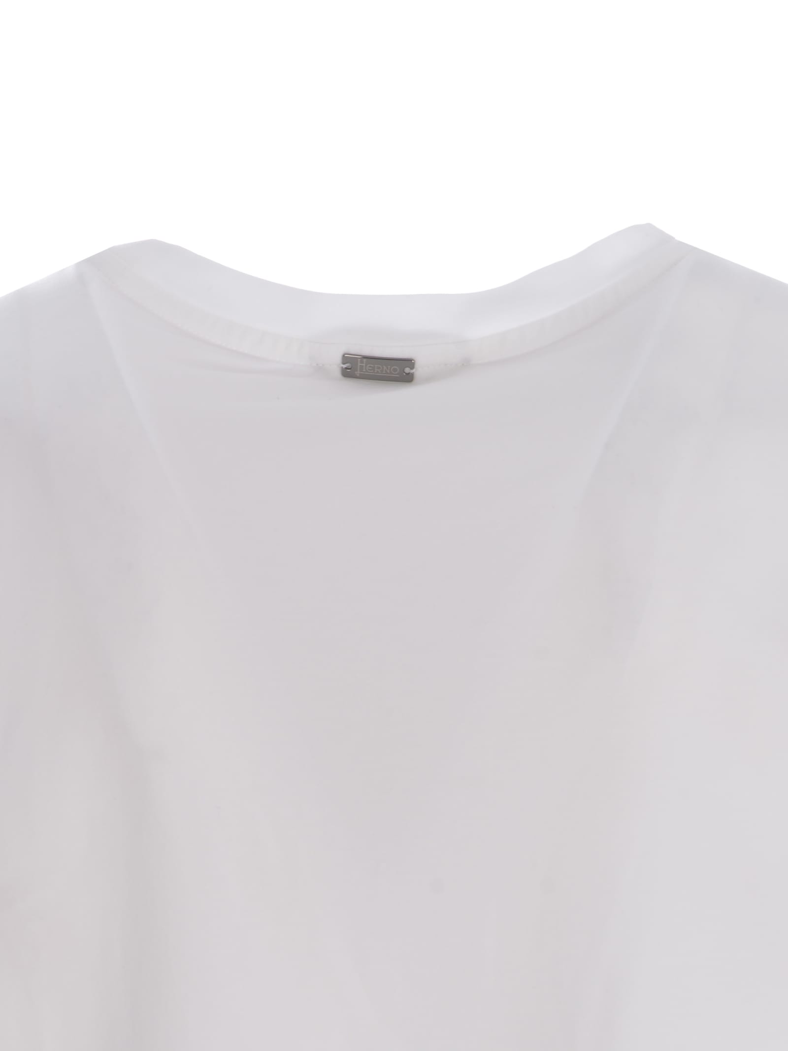 Shop Herno T-shirt  Made Of Cotton Jersey In Bianco