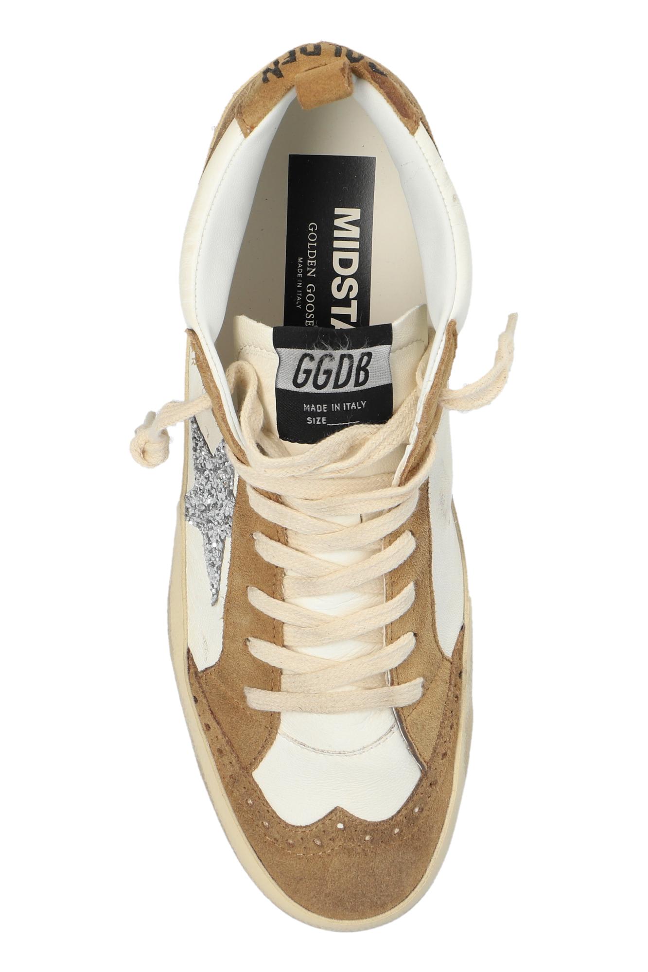 Shop Golden Goose Sports Shoes Mid Star Classic In Bianco