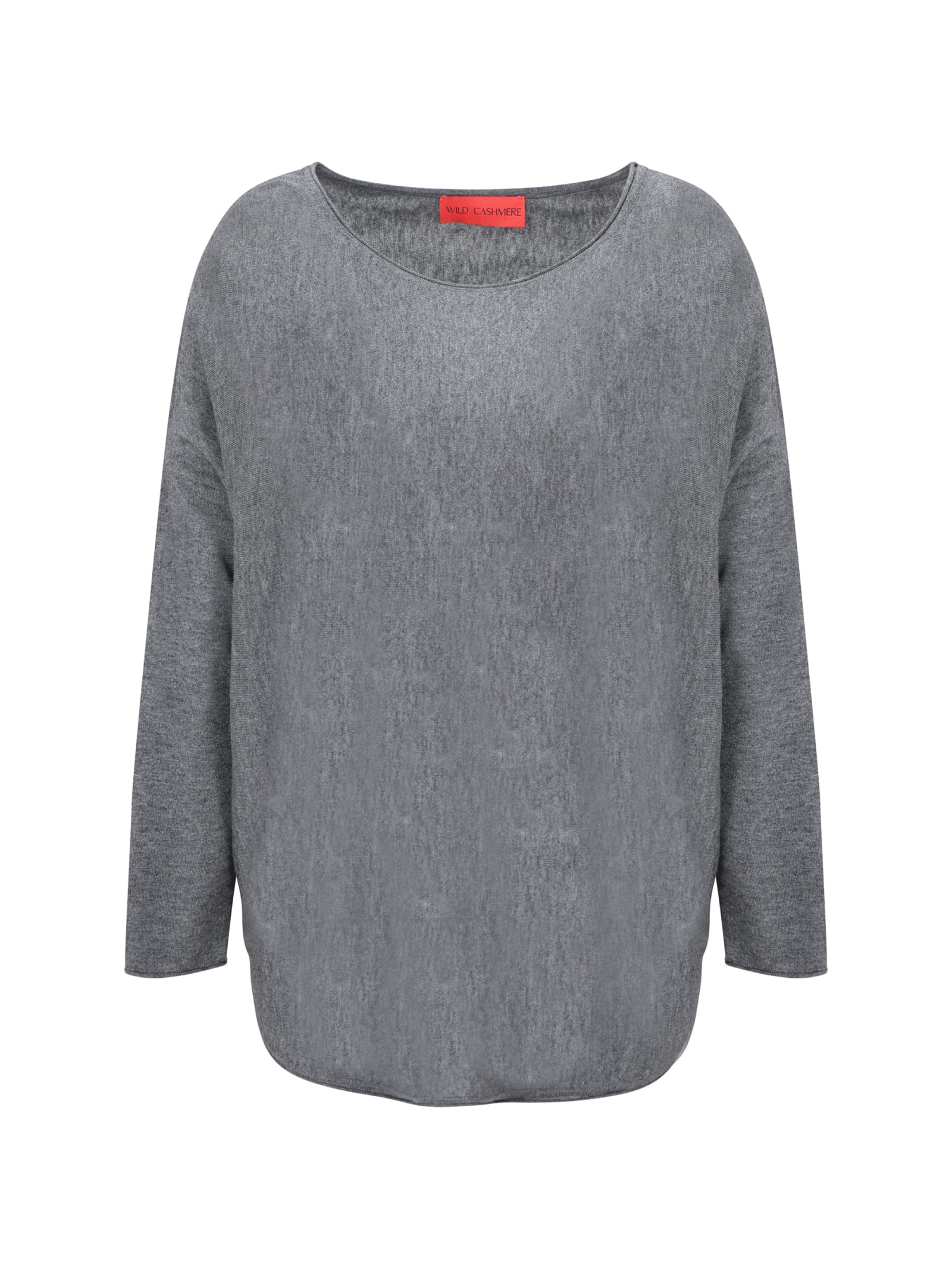 Shop Wild Cashmere Sweater In Grey Melange