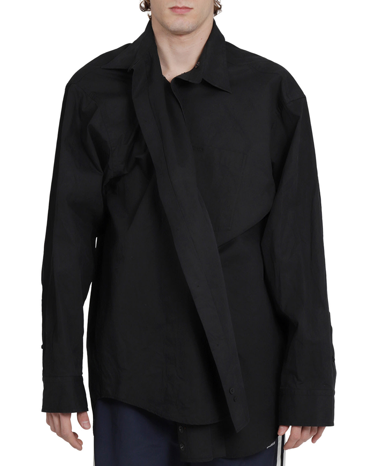 Balenciaga Black Snap Shirt