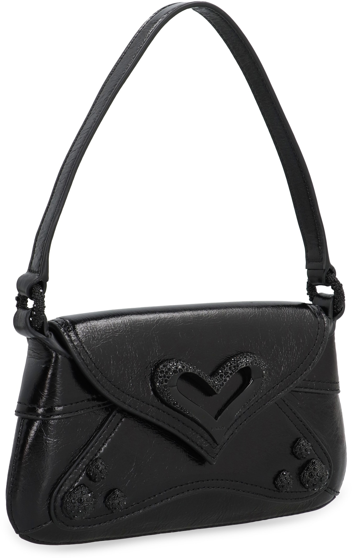 Shop Pinko Baby 520 Bag Leather Bag In Black