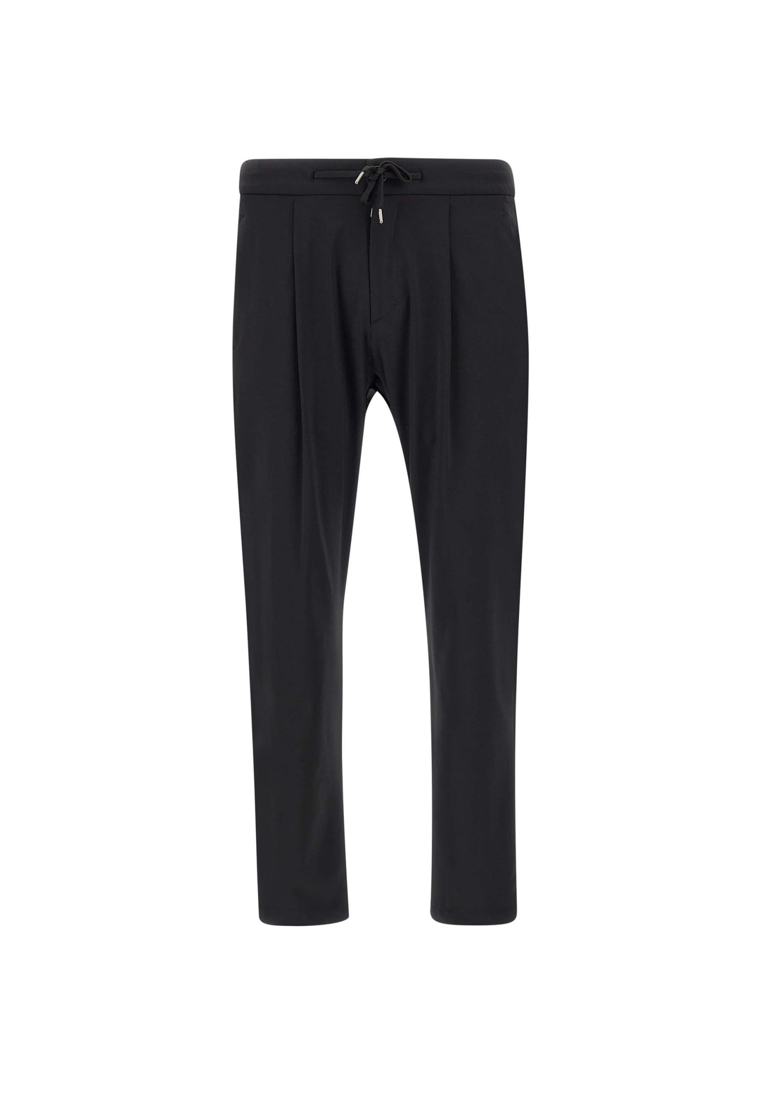 Shop Herno Bi-stretch Tricot Jersey Trousers In Black