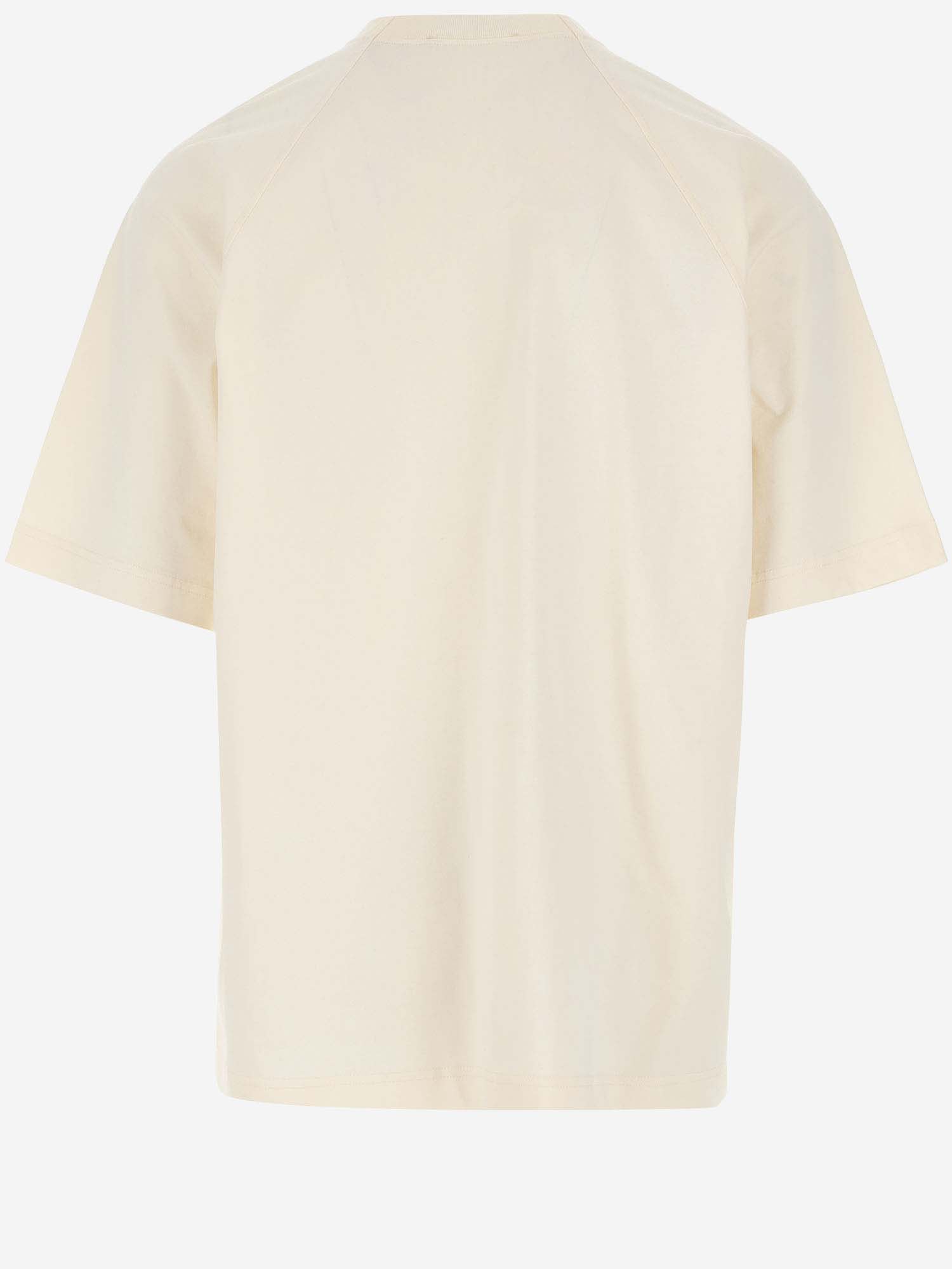 JACQUEMUS STRETCH COTTON T-SHIRT WITH LOGO