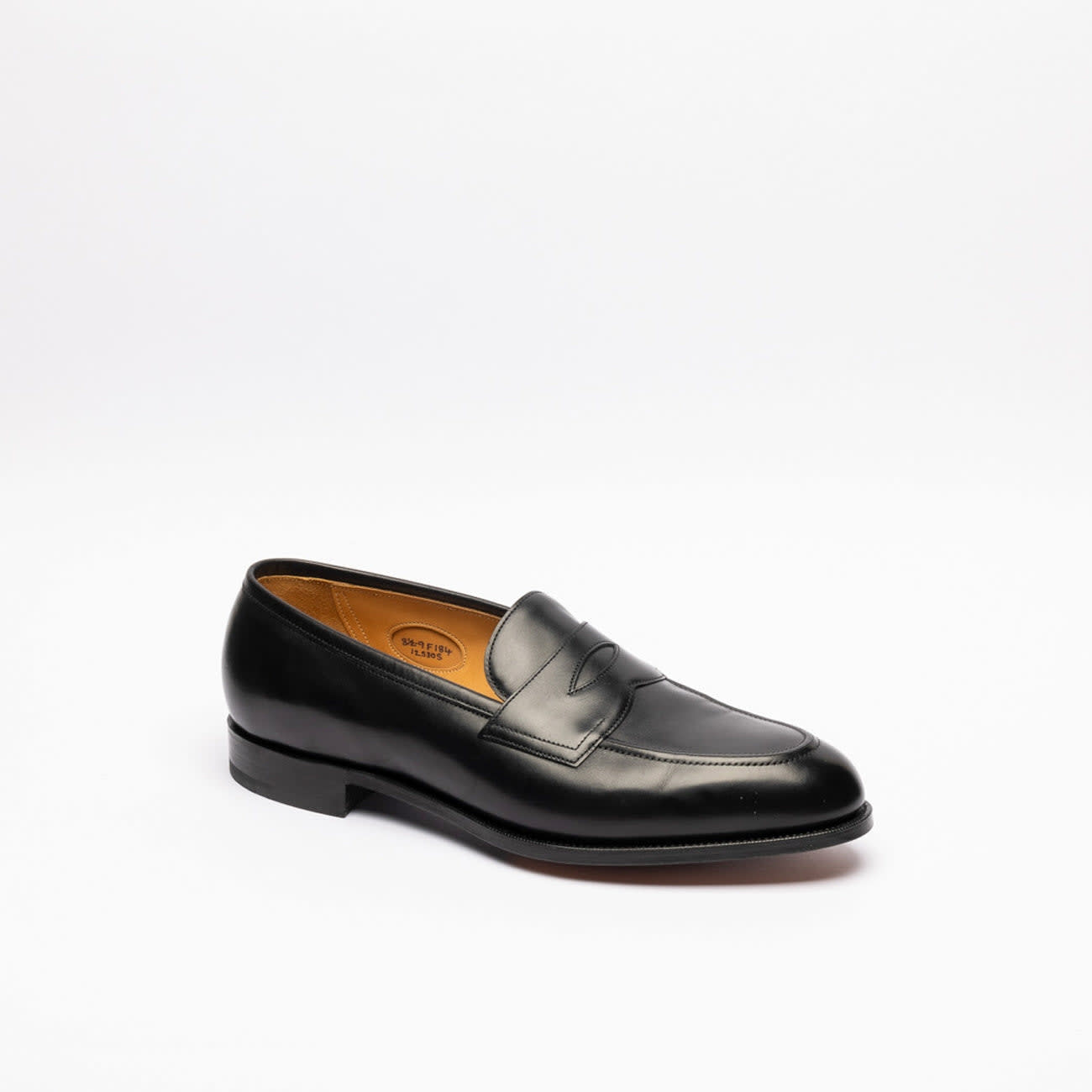 Piccadilly Black Calf Penny Loafer