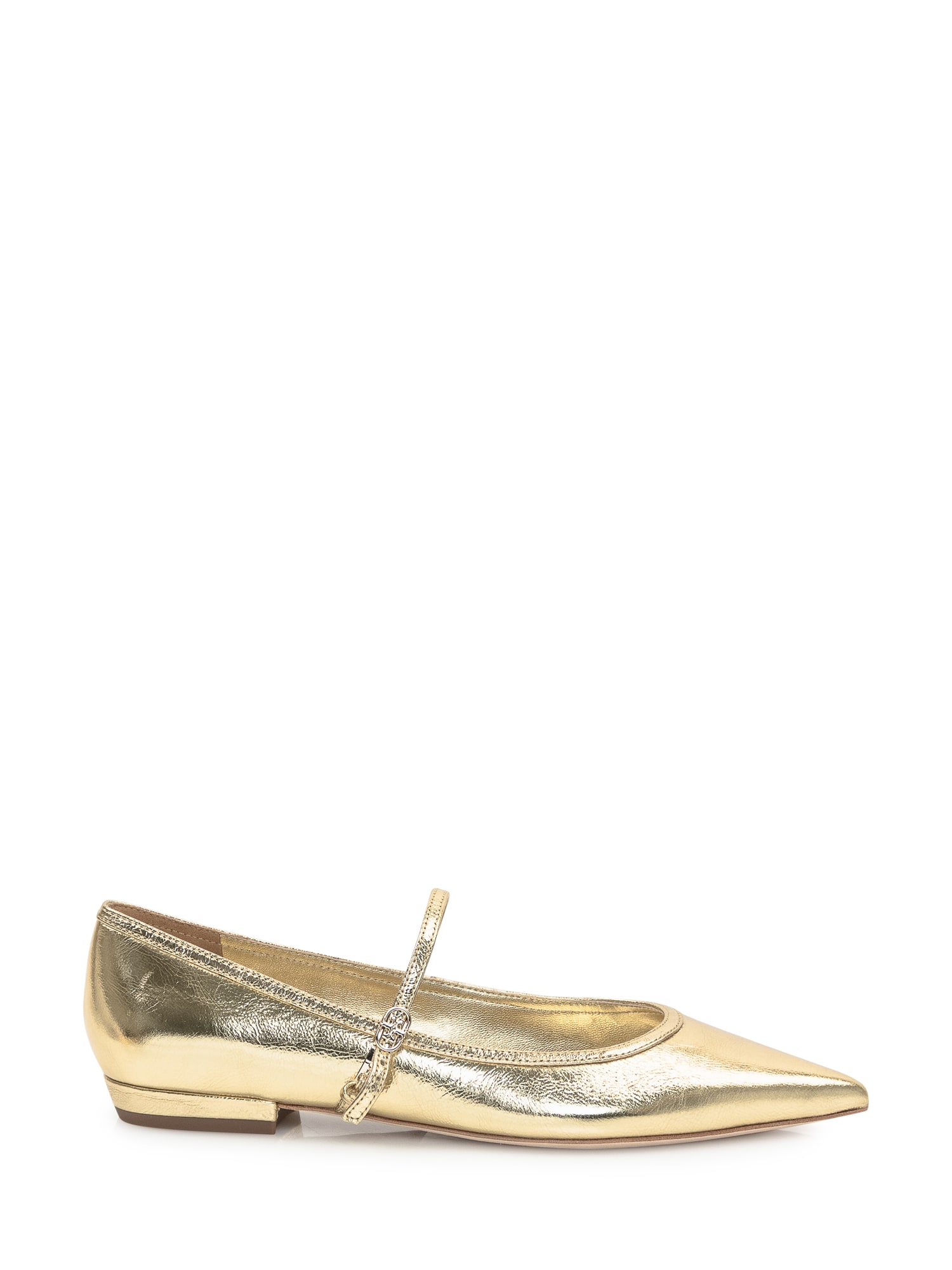 TORY BURCH DOUBLE T BUCKEL MARY JANE BALLERINAS 