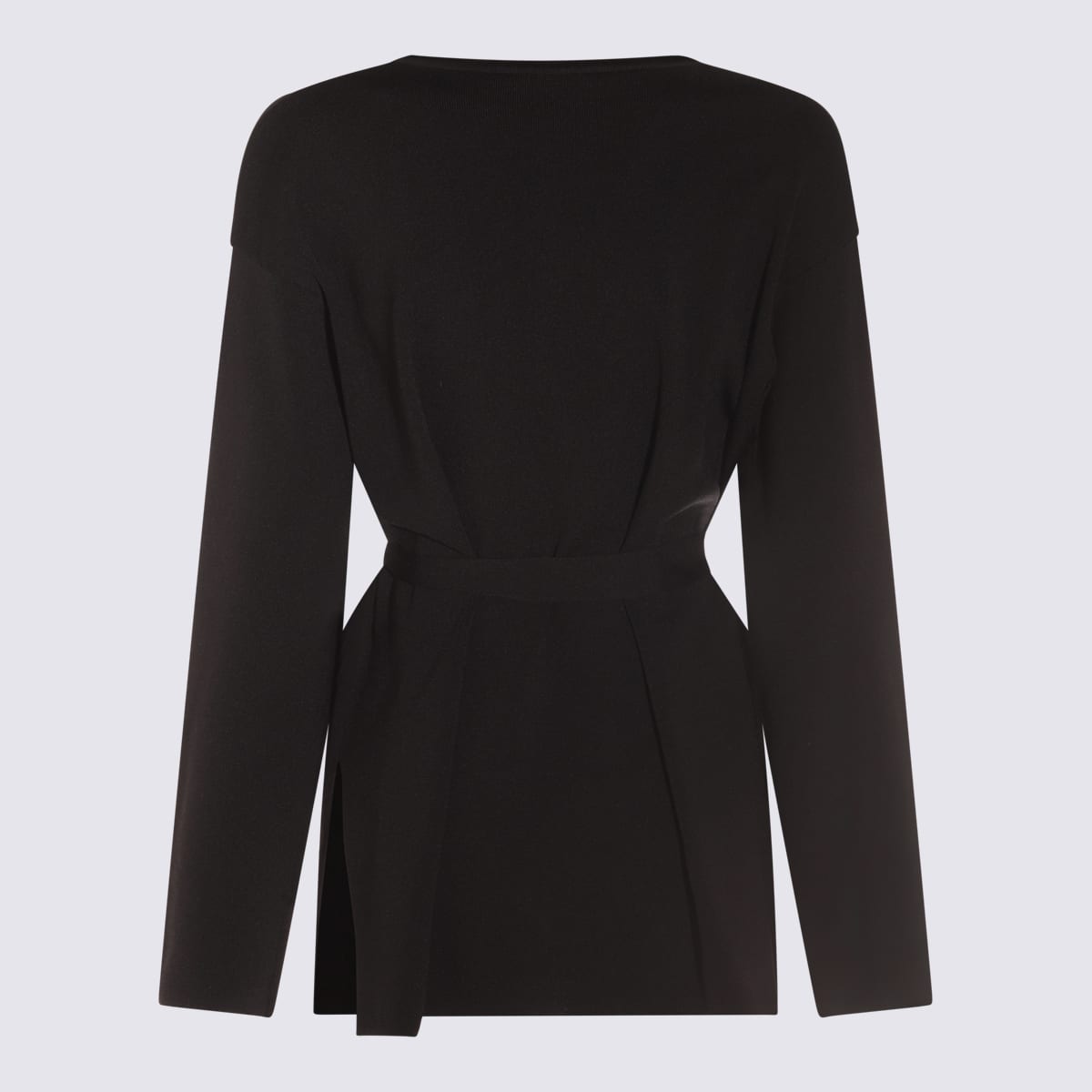 Max Mara Black Cotton Gerald Knitwear