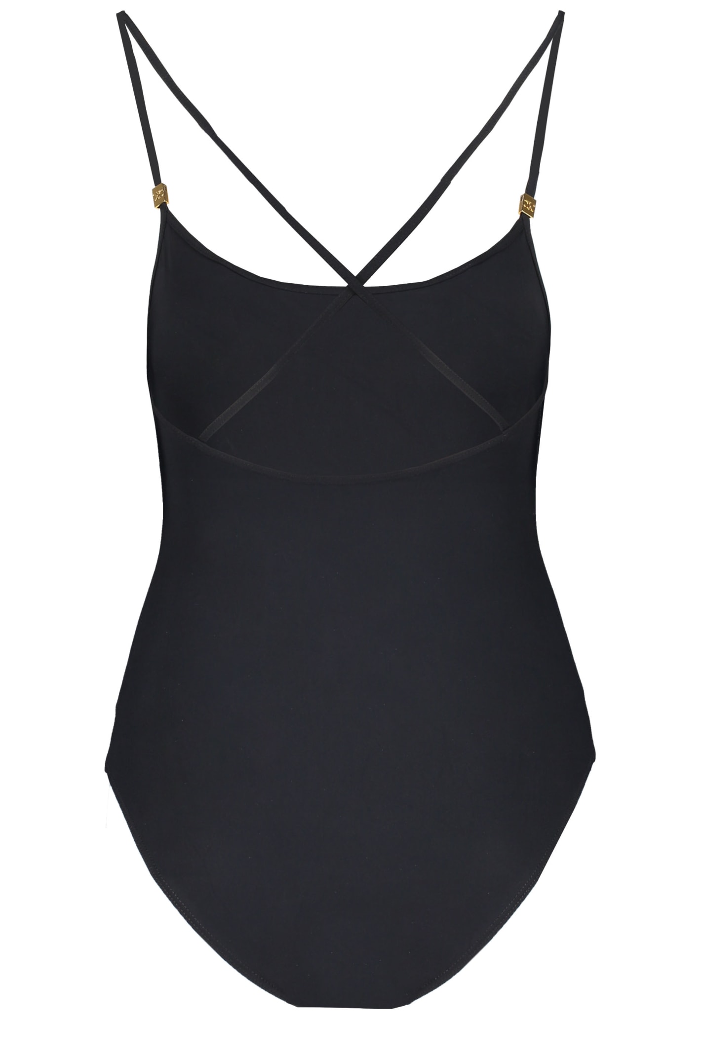 Shop Celine One-piece Swimsuit In Black