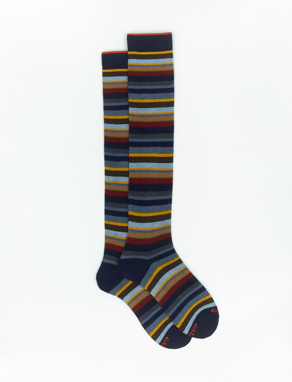 Gallo Socks In Navy Amaranto