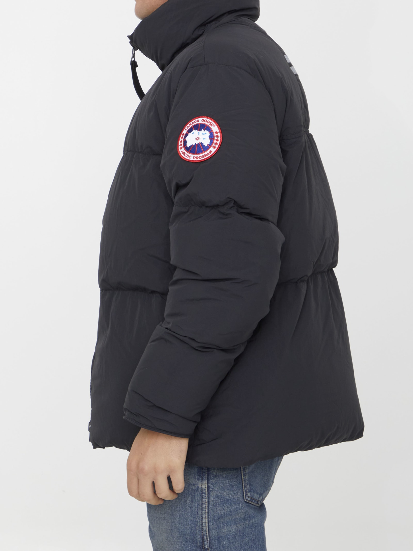 Shop Canada Goose Lawrence Puffer Jacket In Black