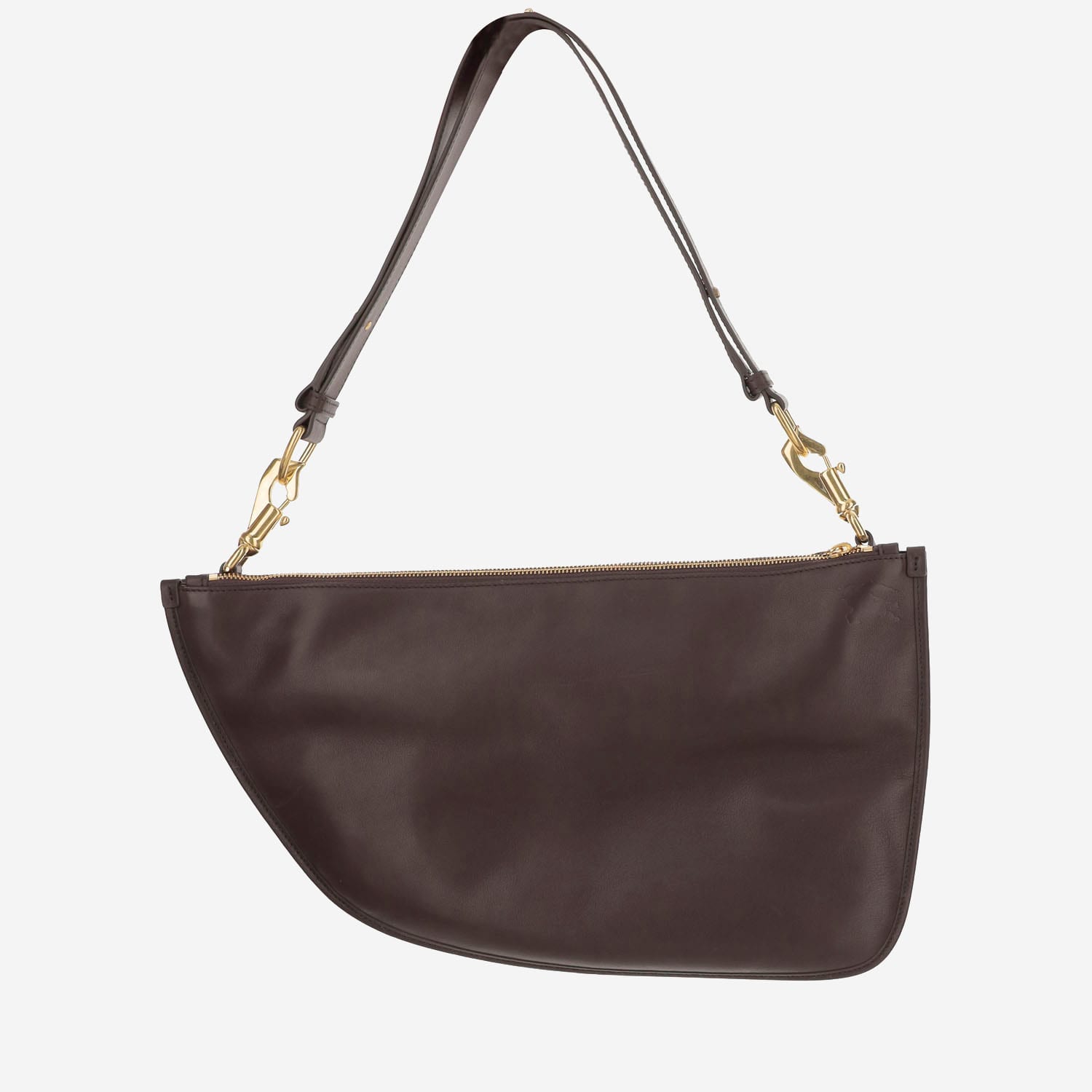 Shop Burberry Double Shield Bag In Brown