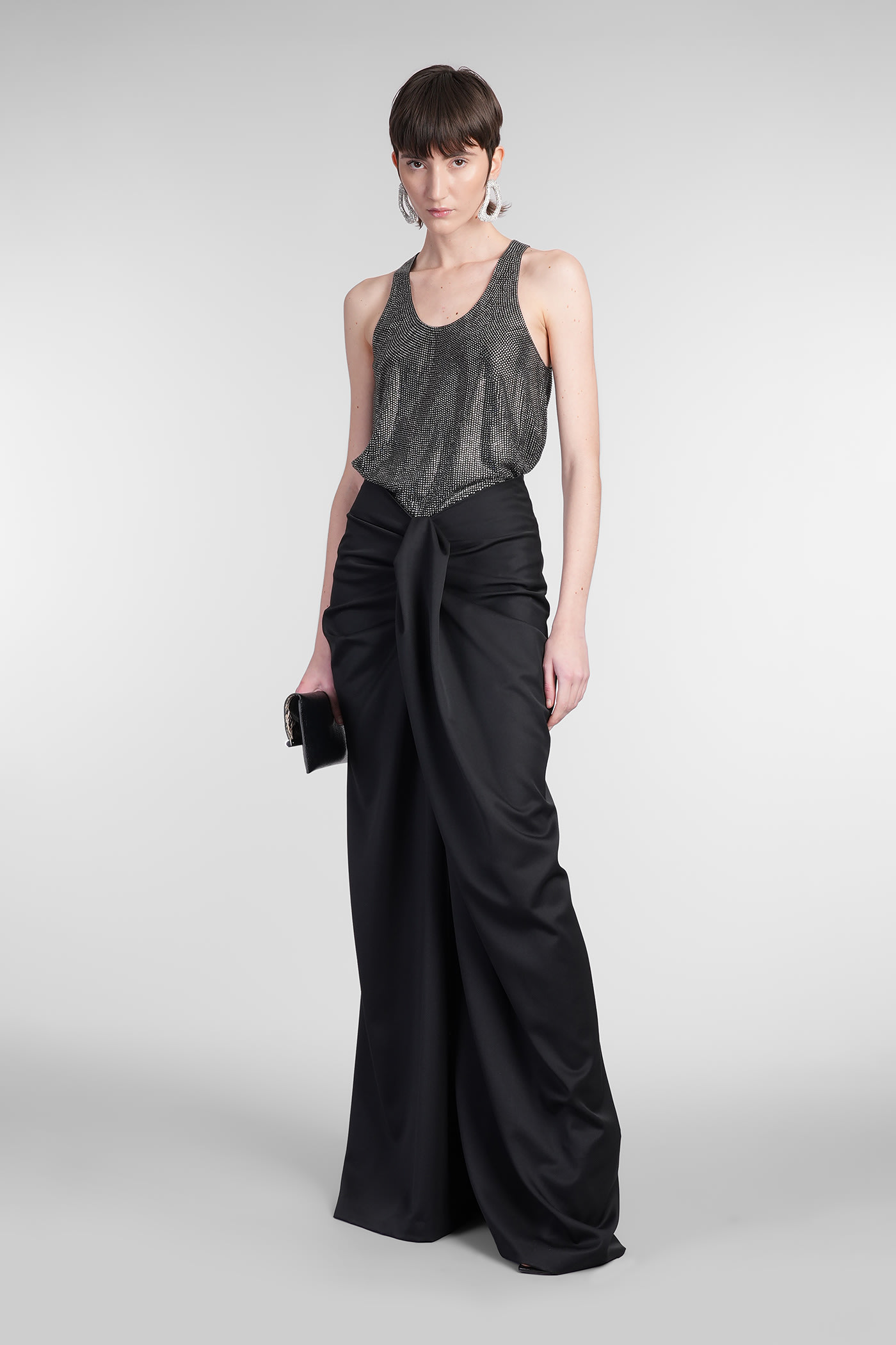Giuseppe Di Morabito Tank Top In Black Viscose In Black