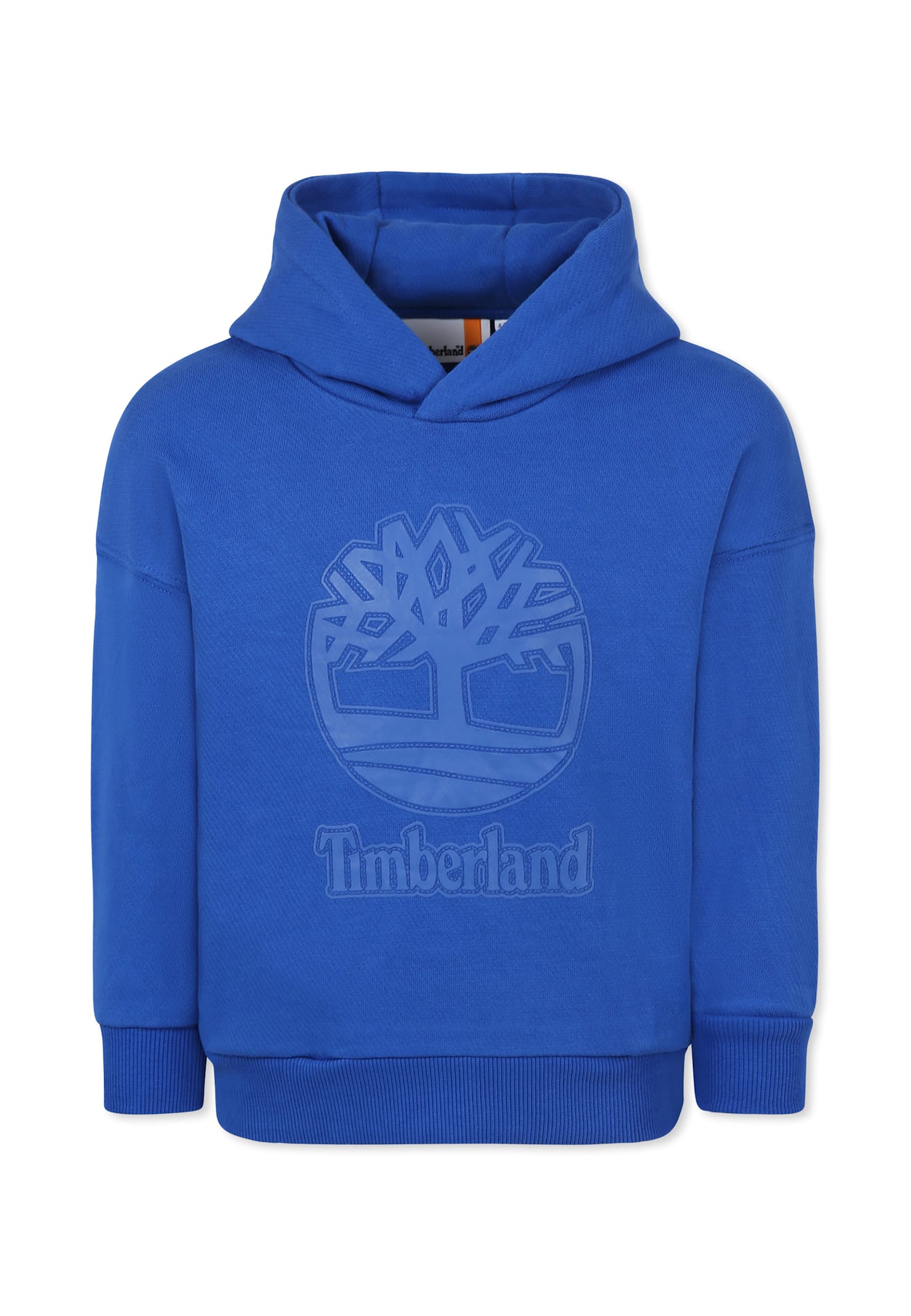 Timberland Light Blue Sweatshirt For Boy With Logo In Light Blue