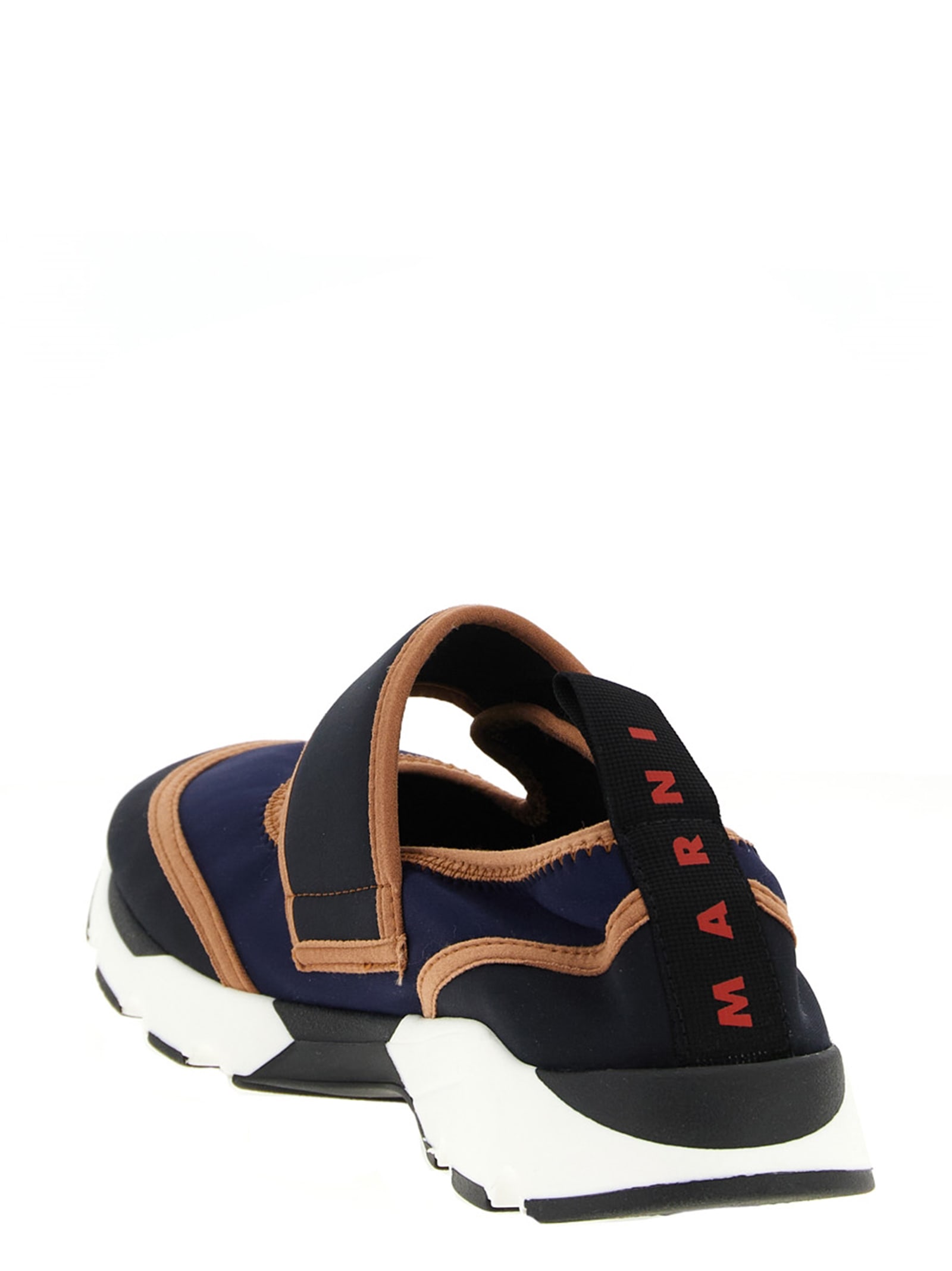 Marni Mary Jane Sneakers Contrast Trim Pull Tab In Blue