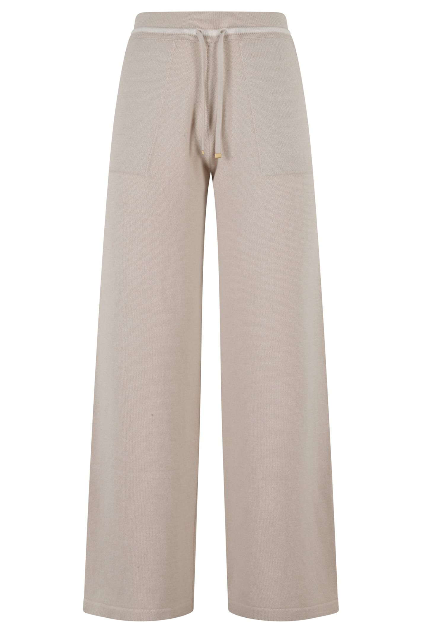 Eleventy Drawstring Straight Trousers In Brown