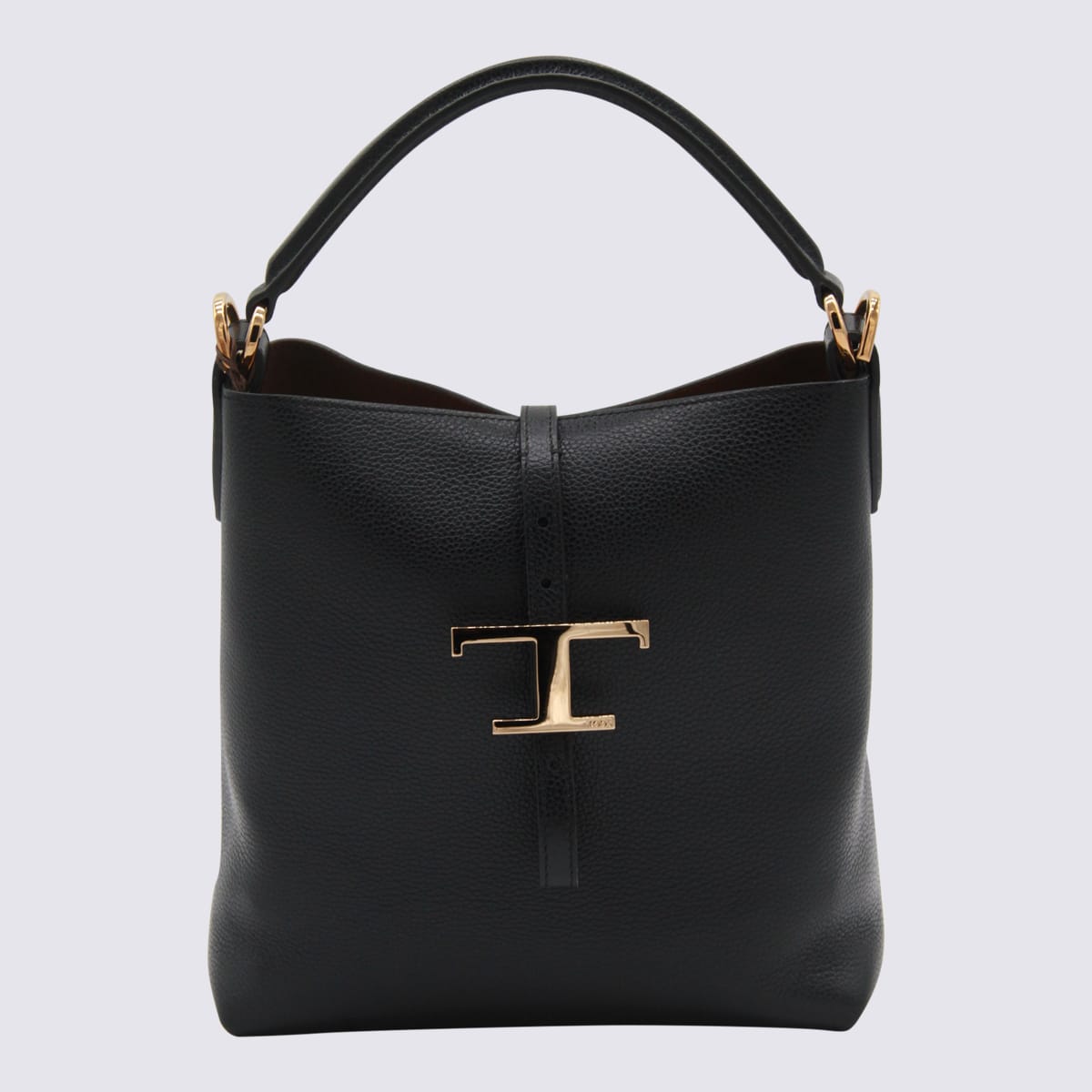 Tod's T-timeless Mini Leather Bucket In Black
