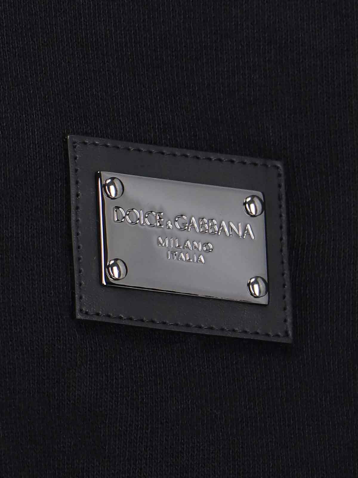 Shop Dolce & Gabbana Logo Hoodie In Nero