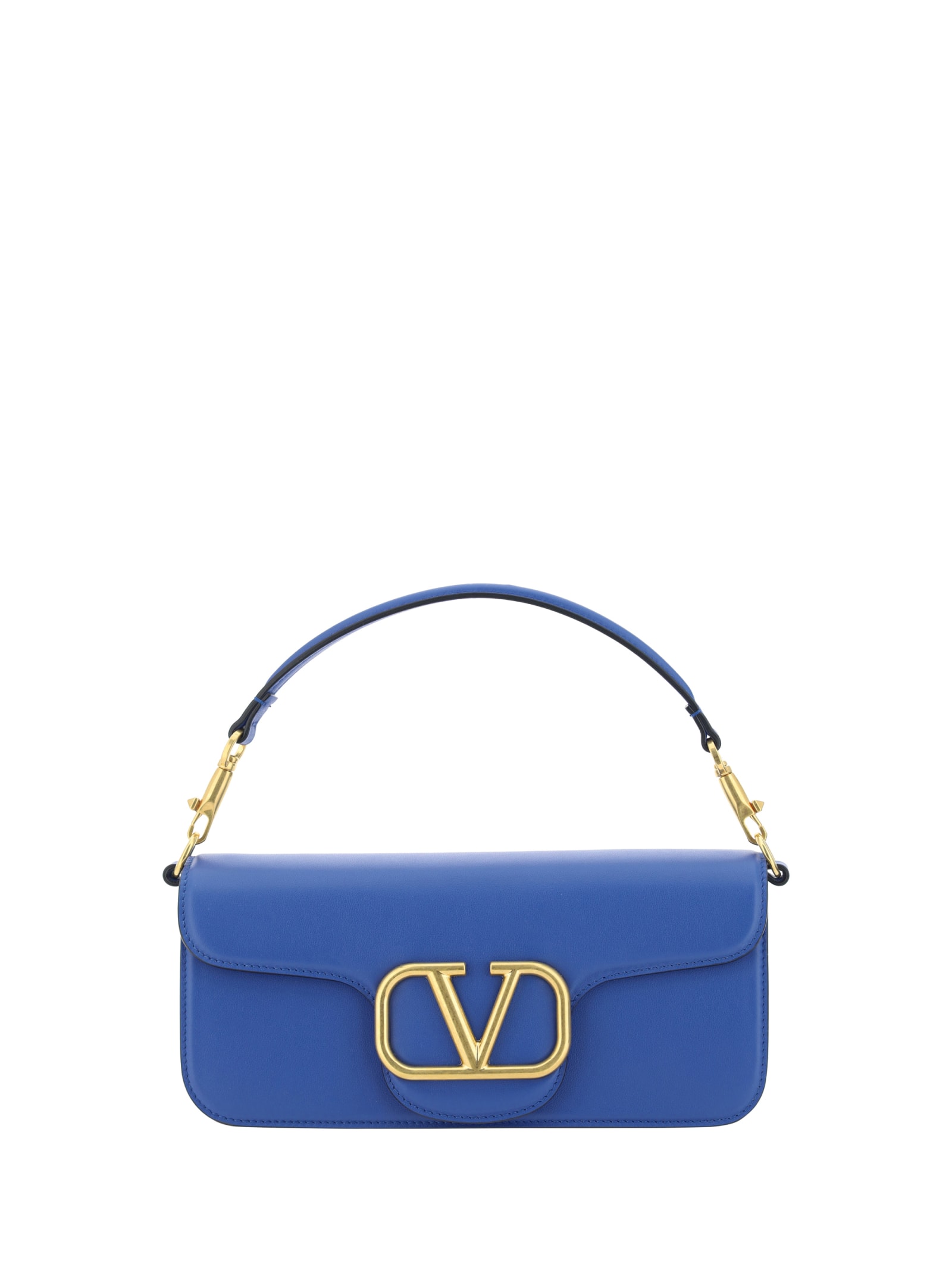 Shop Valentino Locò Handbag In Riverside Blue