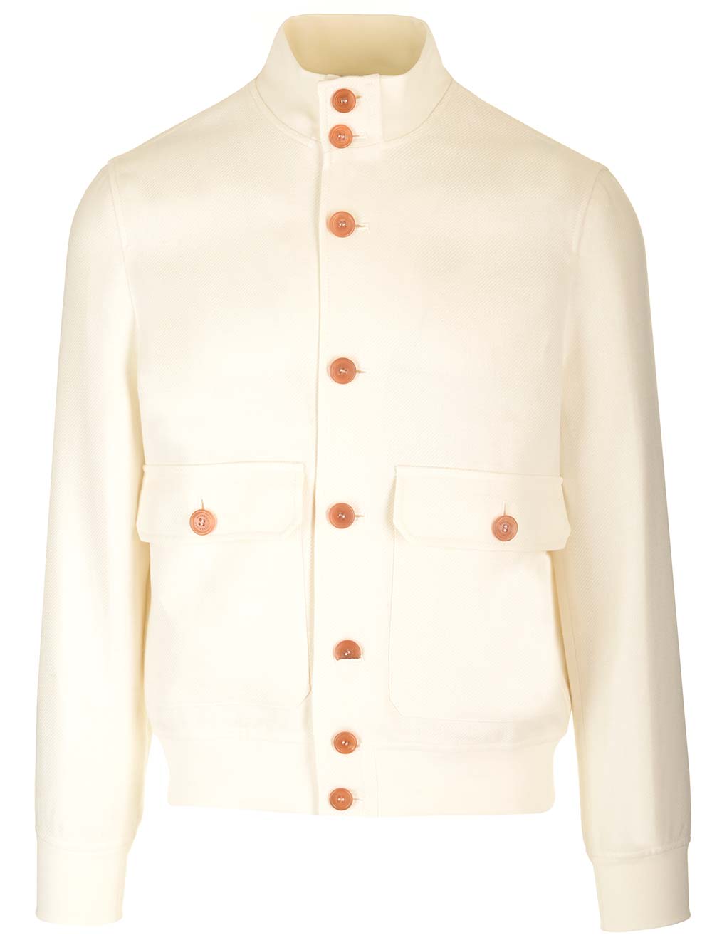 Shop Brunello Cucinelli Linen Jacket  In White