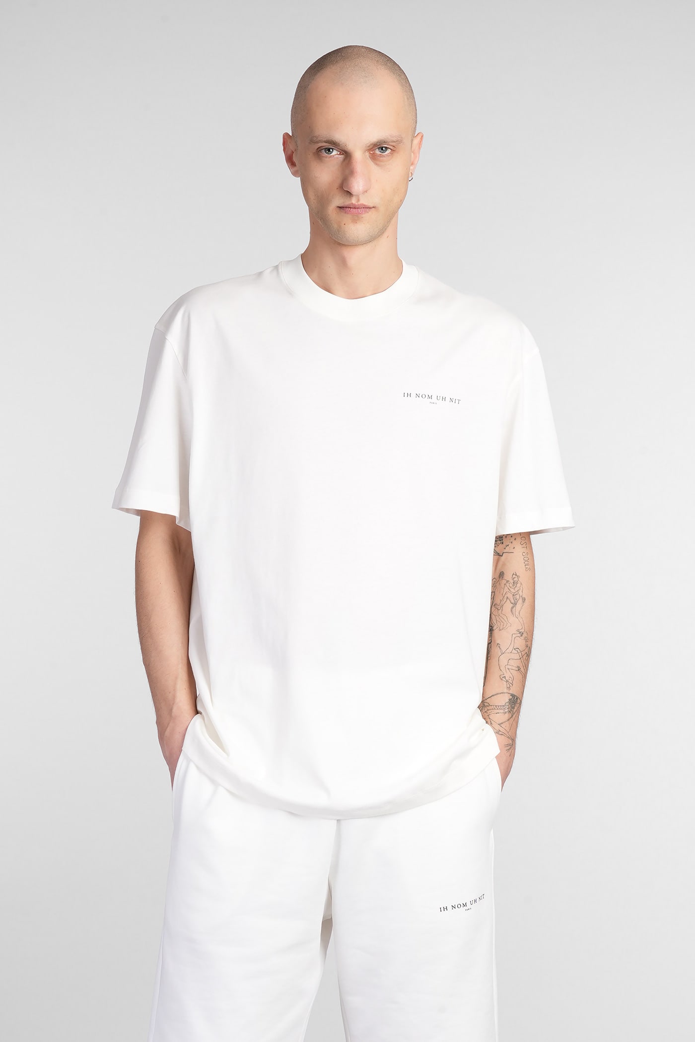 T-shirt In White Cotton