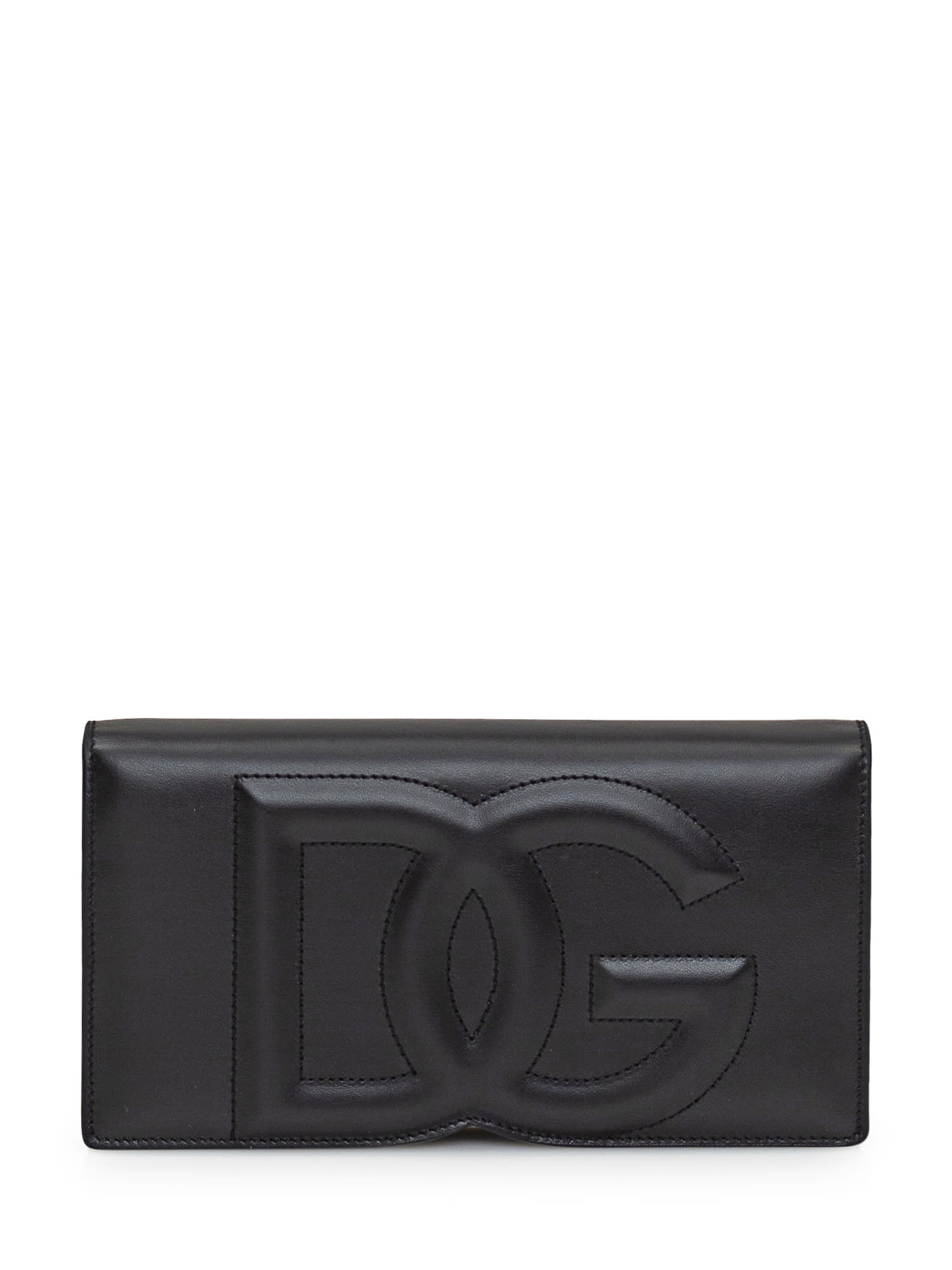 Dolce & Gabbana Leather Phone Bag With Logo