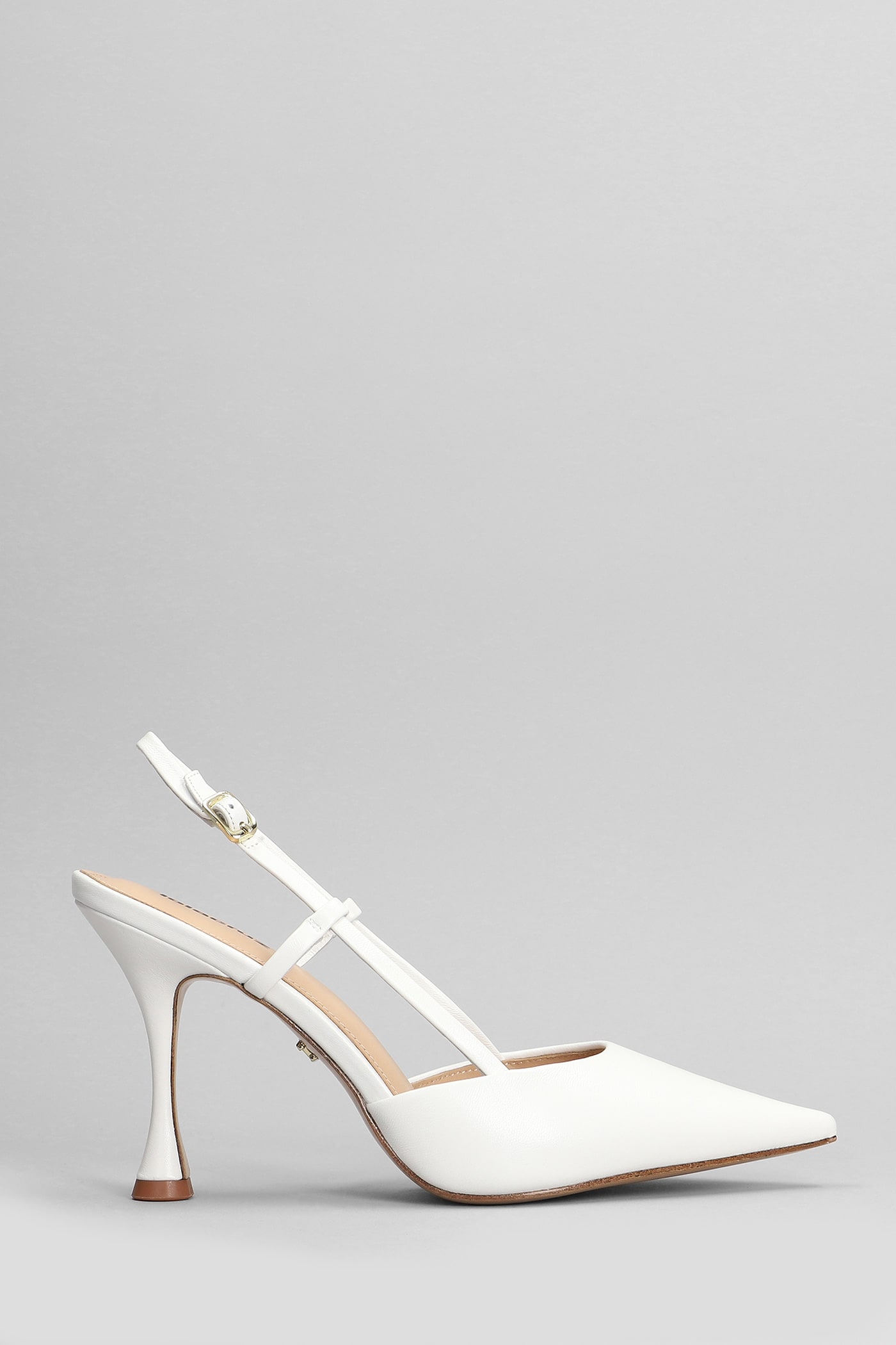 Carmen 95 Pumps In White Leather
